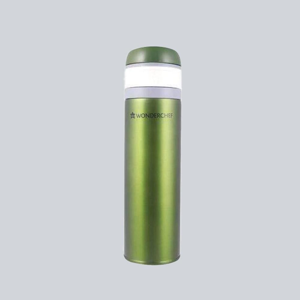 Uni-bot 500ml olive – Wonderchef Uni-Bot, 500ml, Olive Green, Double Wall Stainless Steel