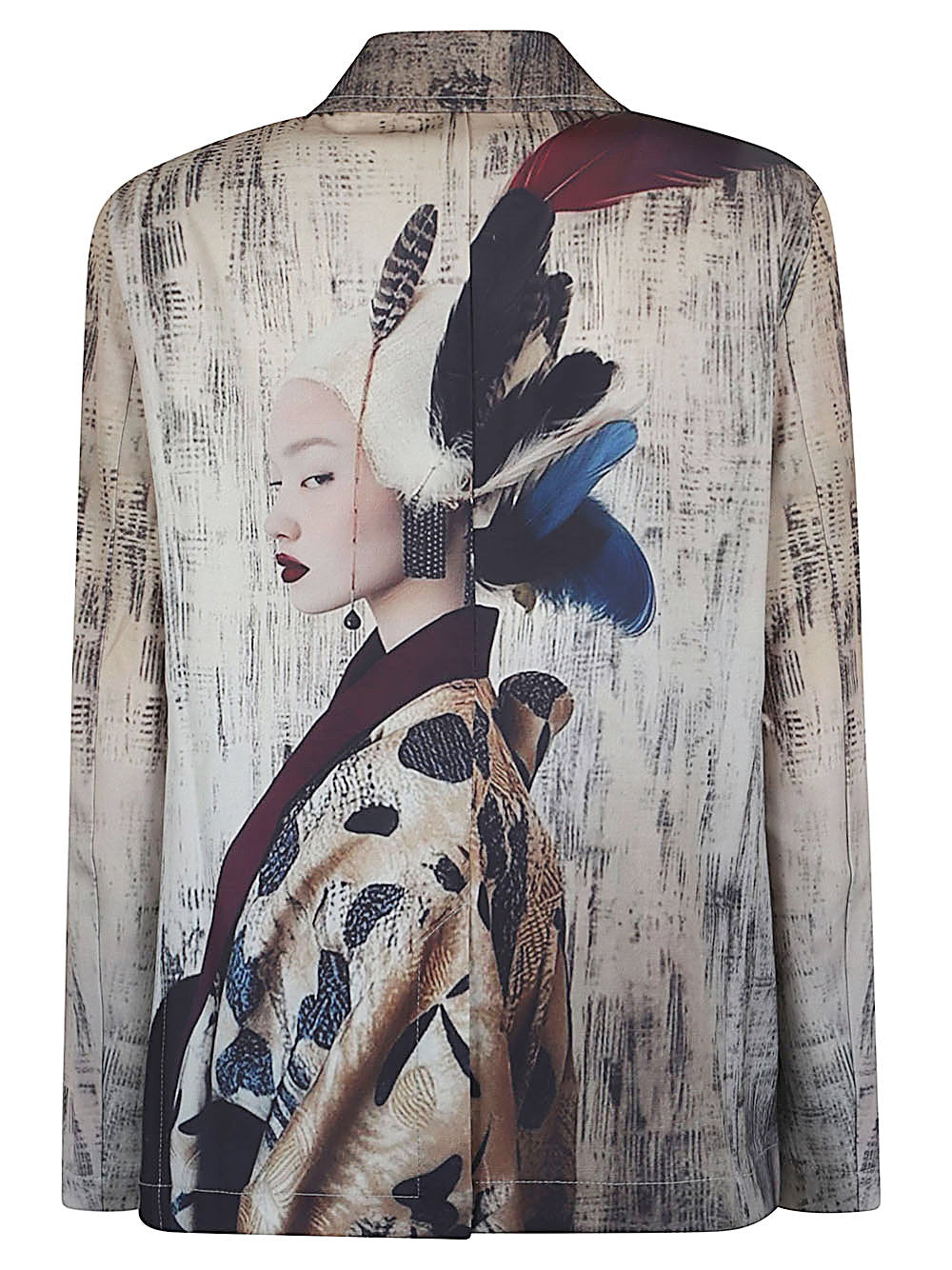 Sissiottostyle Printed single-breasted blazer jacket - view 2