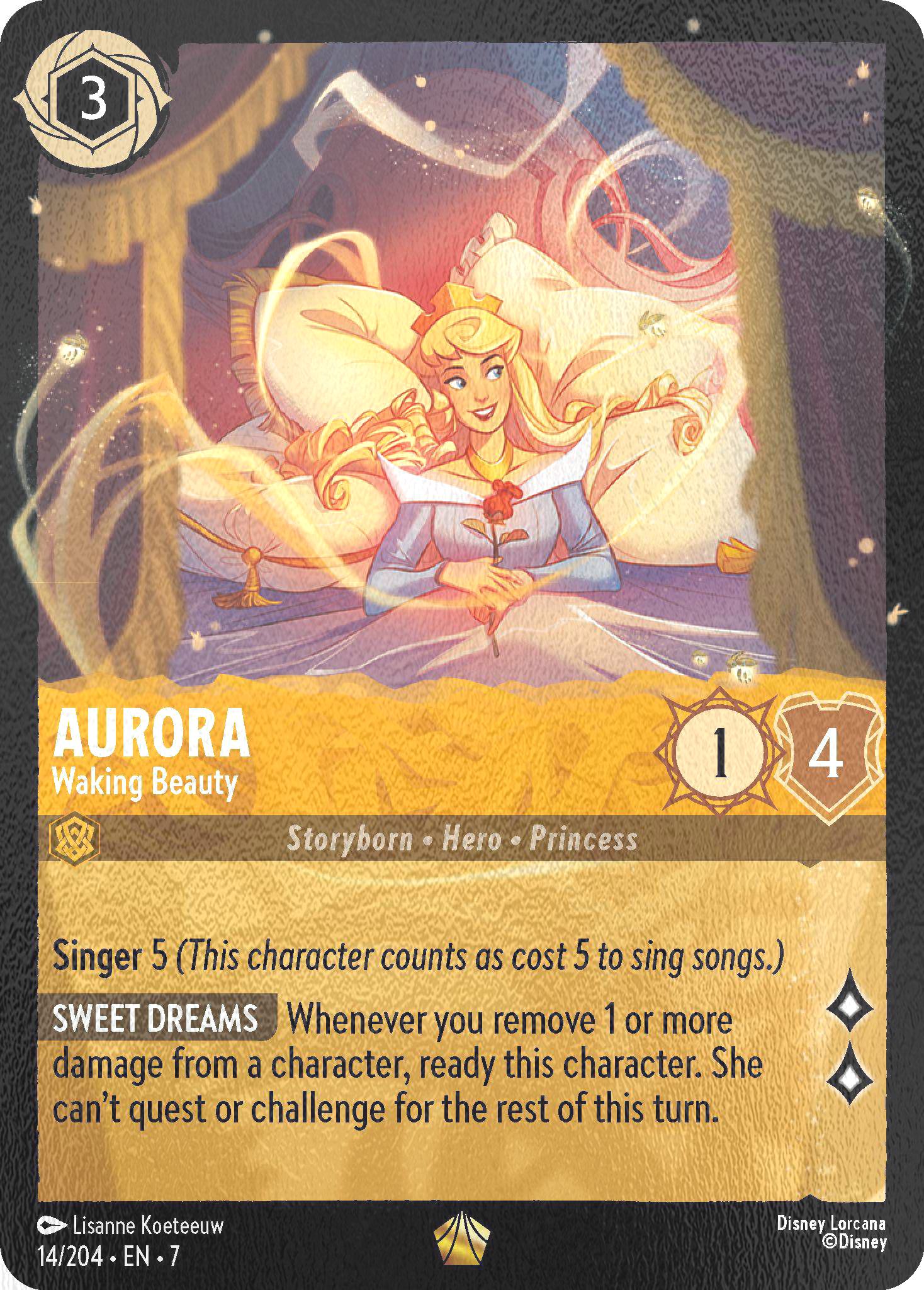Island cold foil – Lorcana Aurora - Waking Beauty - 14/204 [Archazia's Island] [Cold Foil]