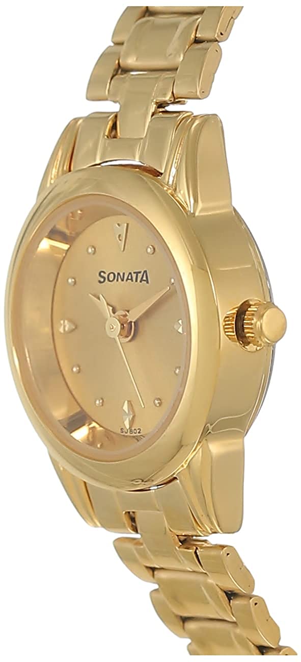 Champagne dial golden – Sonata Champagne Dial & Golden Strap