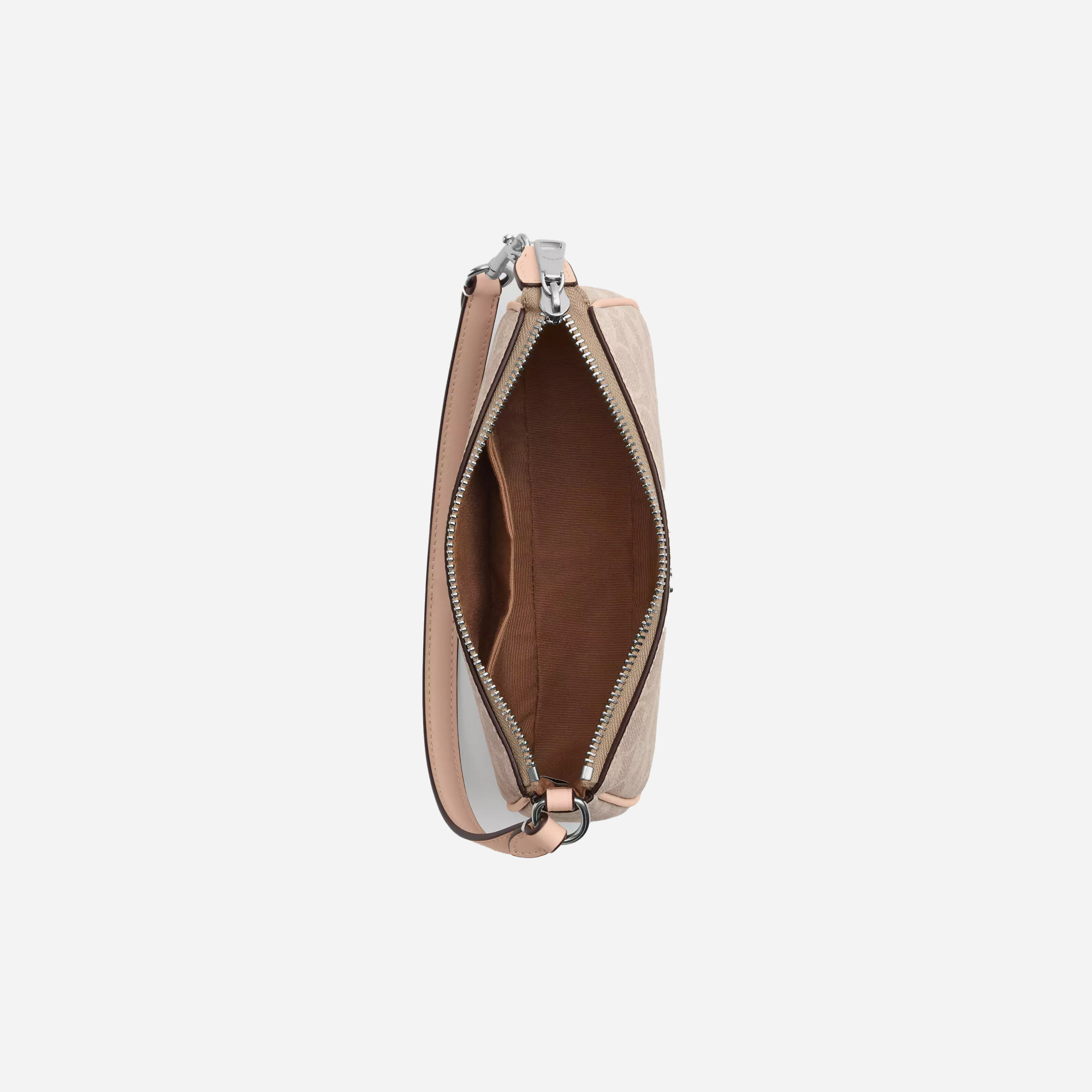 COACH Nolita 19 In Signature Canvas Silver/Sand/Taupe - view 3