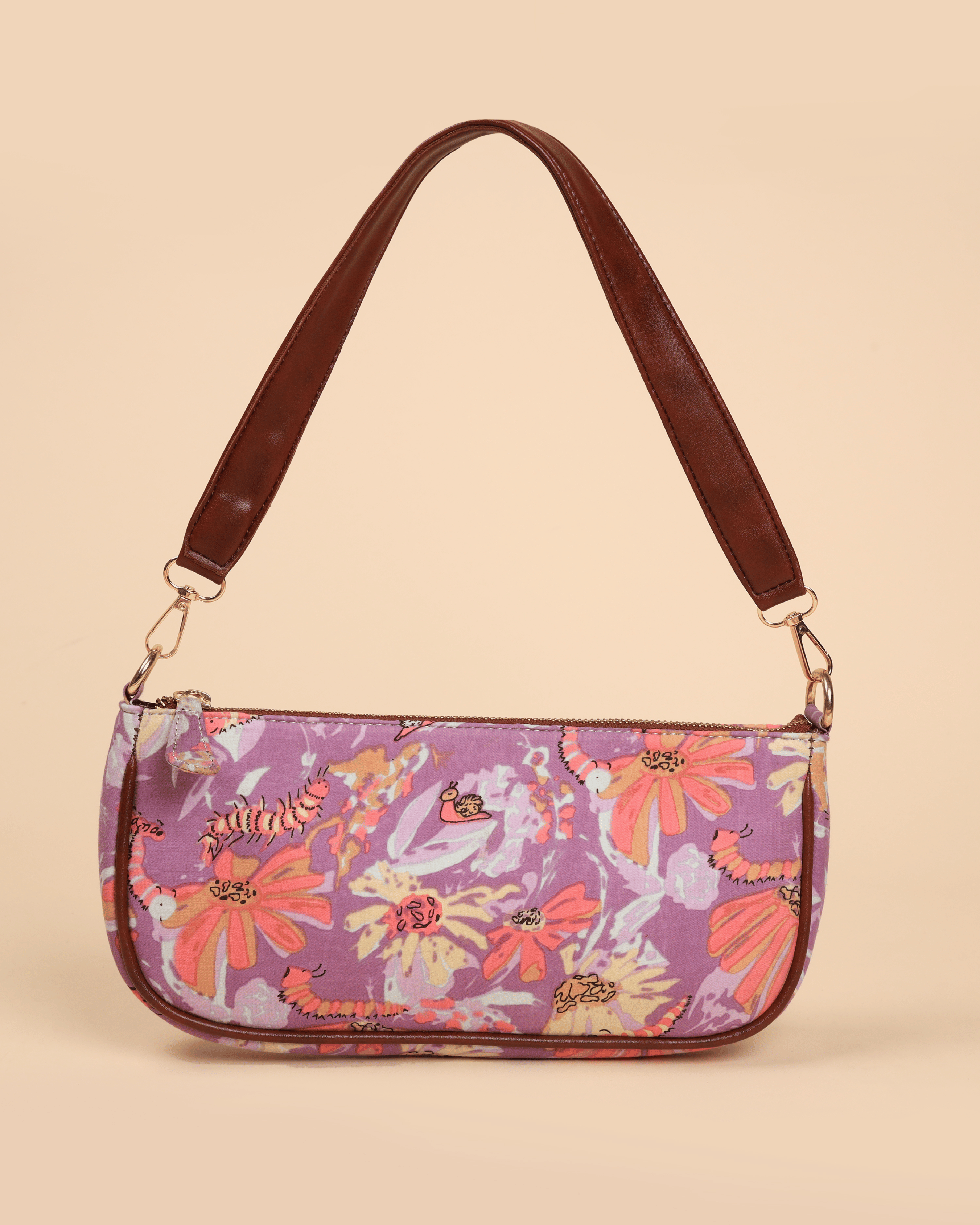 Aachho Lilac Bliss Baguette Bag