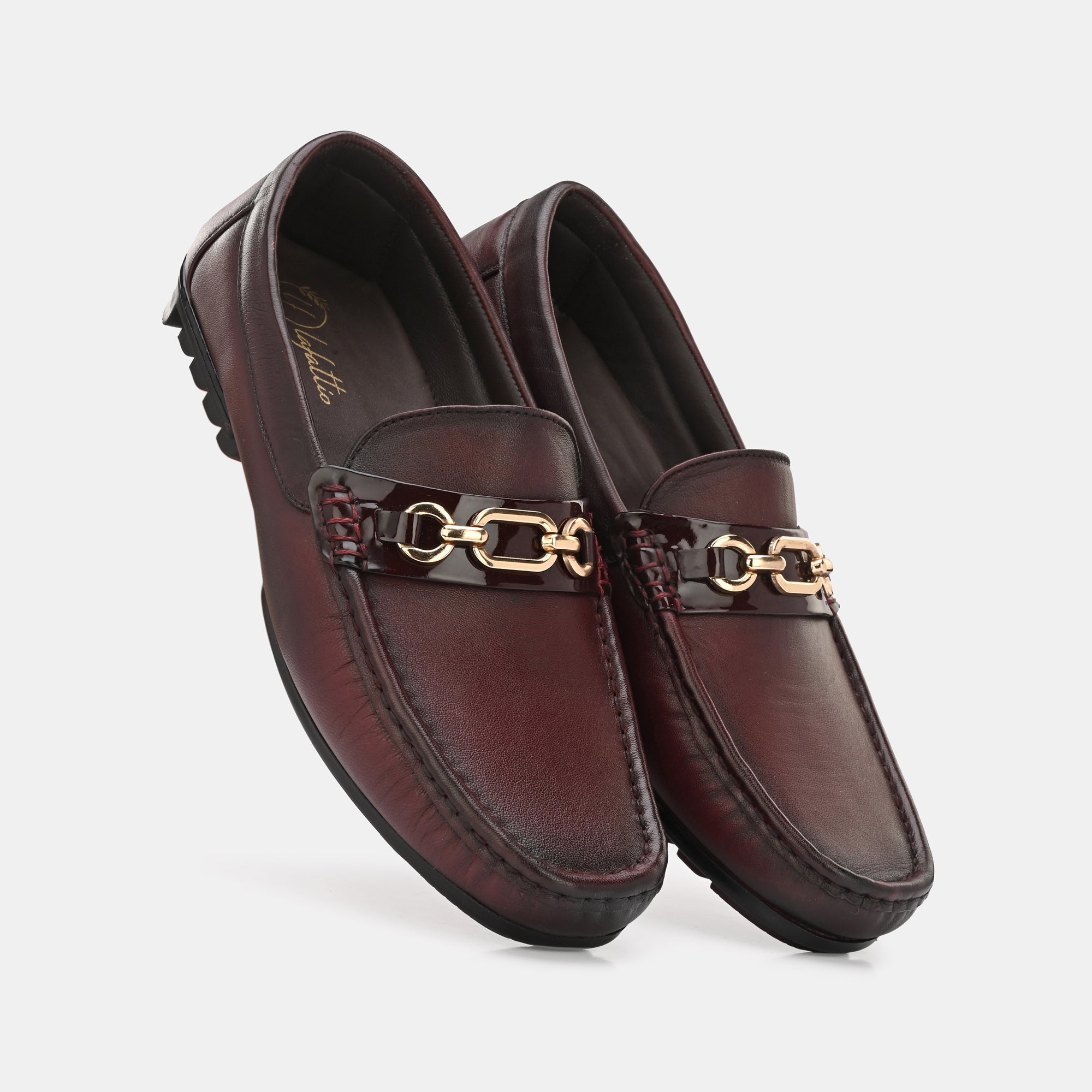 Cherry Buckled Loafers by Lafattio - view 6