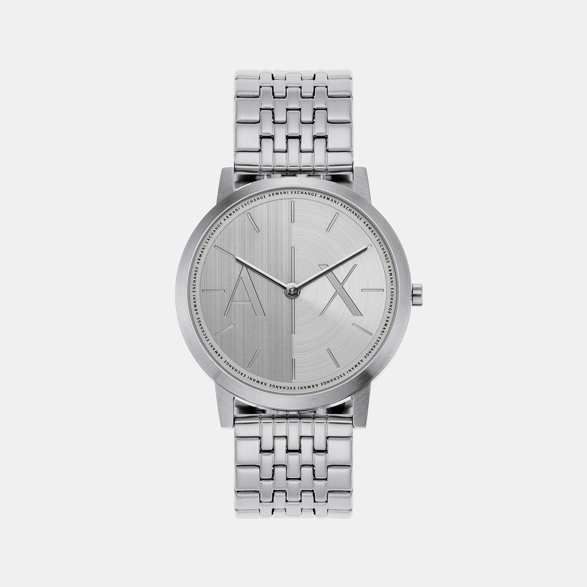 Armani Exchange Dale Men Quartz Silver Dial Analog Stainless Steel Watch AX2870