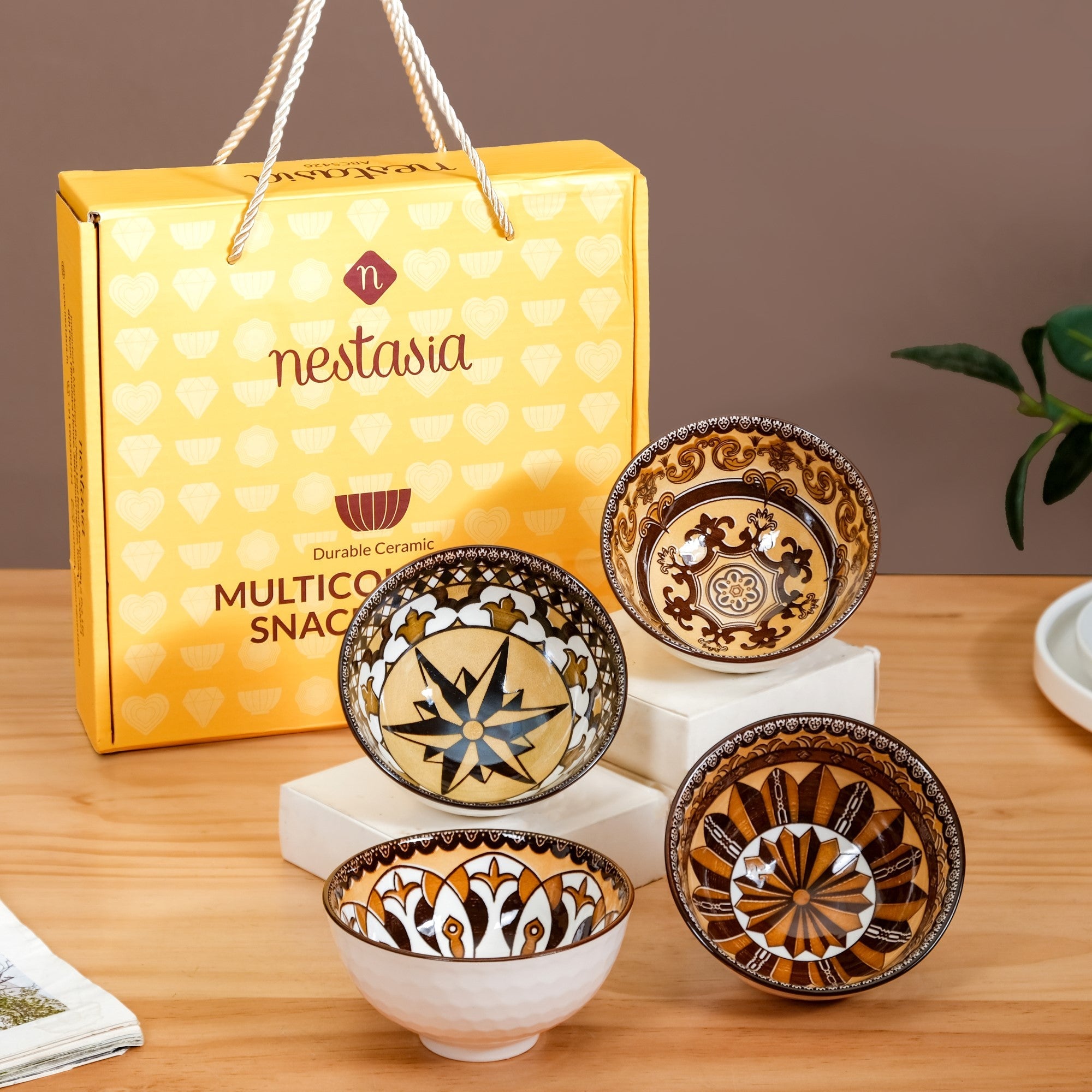 Nestasia Ceramic Calida Soup Bowl Set Of 4 350ml