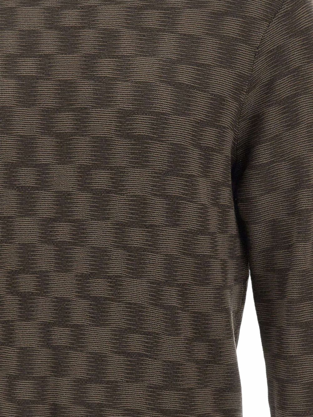 EMPORIO ARMANI CAPSULE Sweaters BROWN – 100% Virgin Wool - view 2