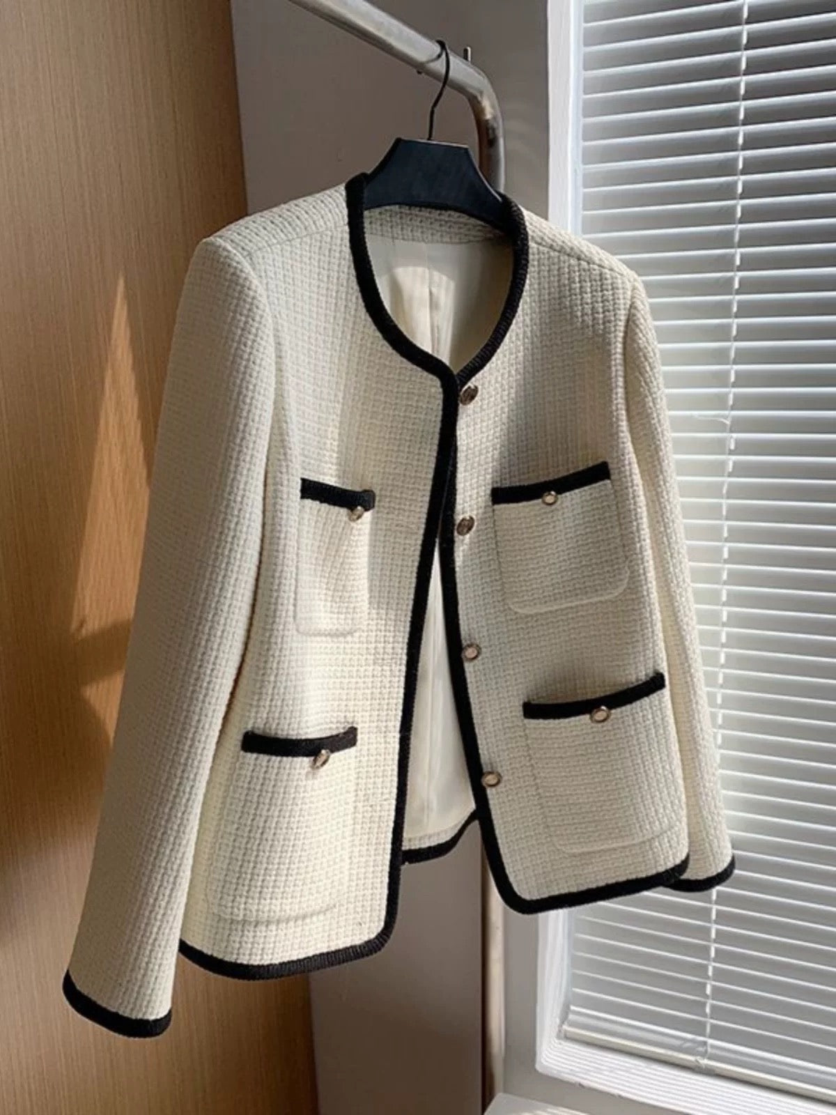 Alamode By Akanksha Riyo Statement Woolen Tweed Cardigan - view 2