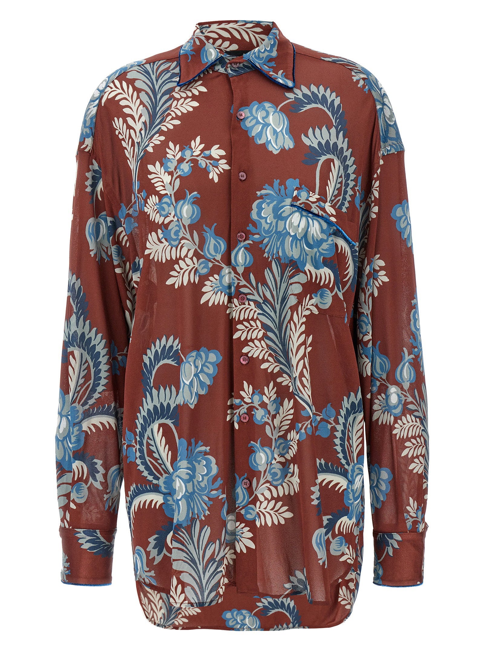 Etro Floral Foliage Shirt – 100% viscose