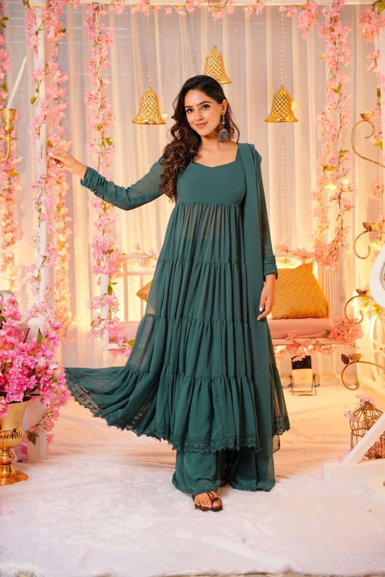 Idaho-o Katherine georgette suit set - view 2