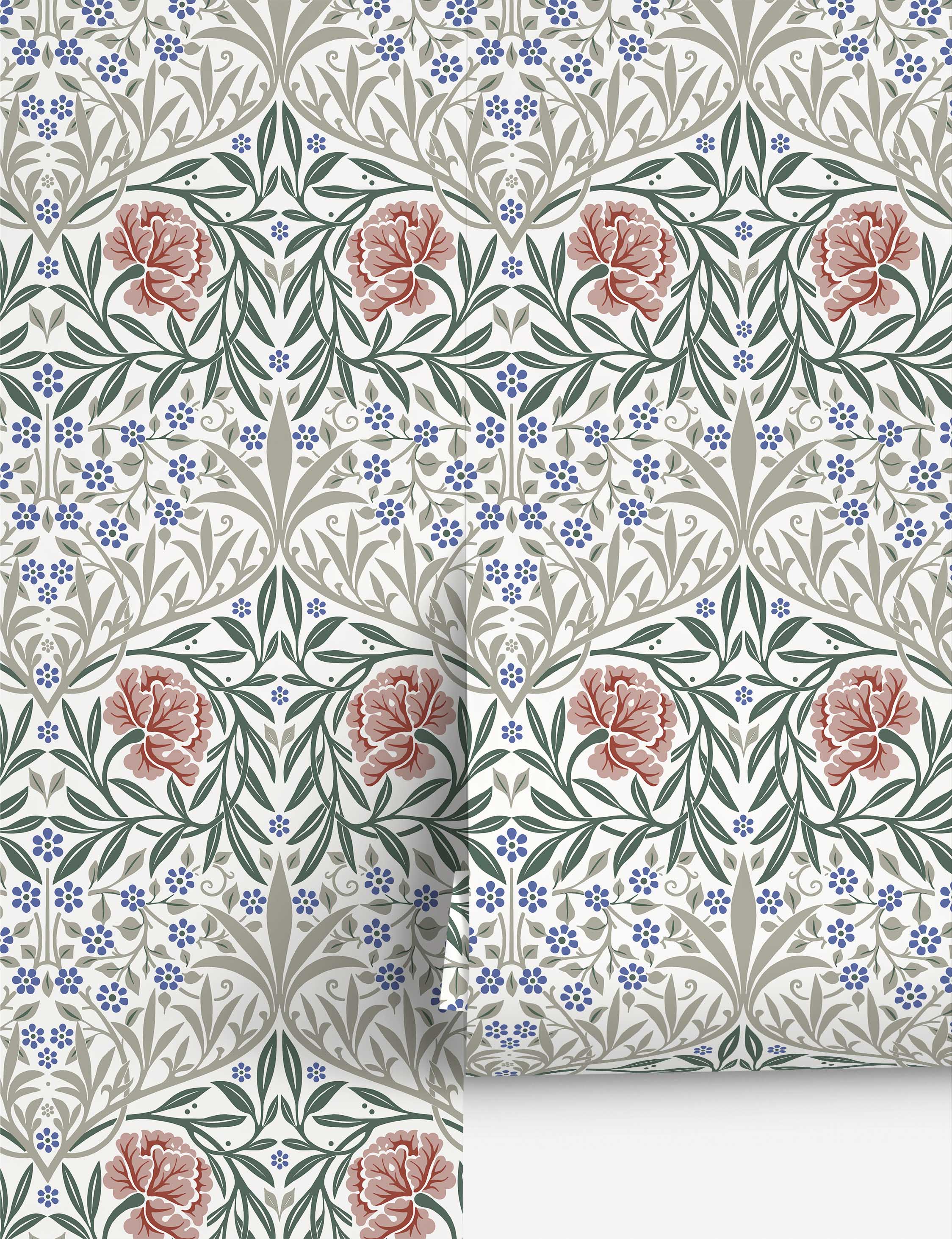 Lulu and Georgia Oxford Union Wallpaper by Morris & Co. - view 2
