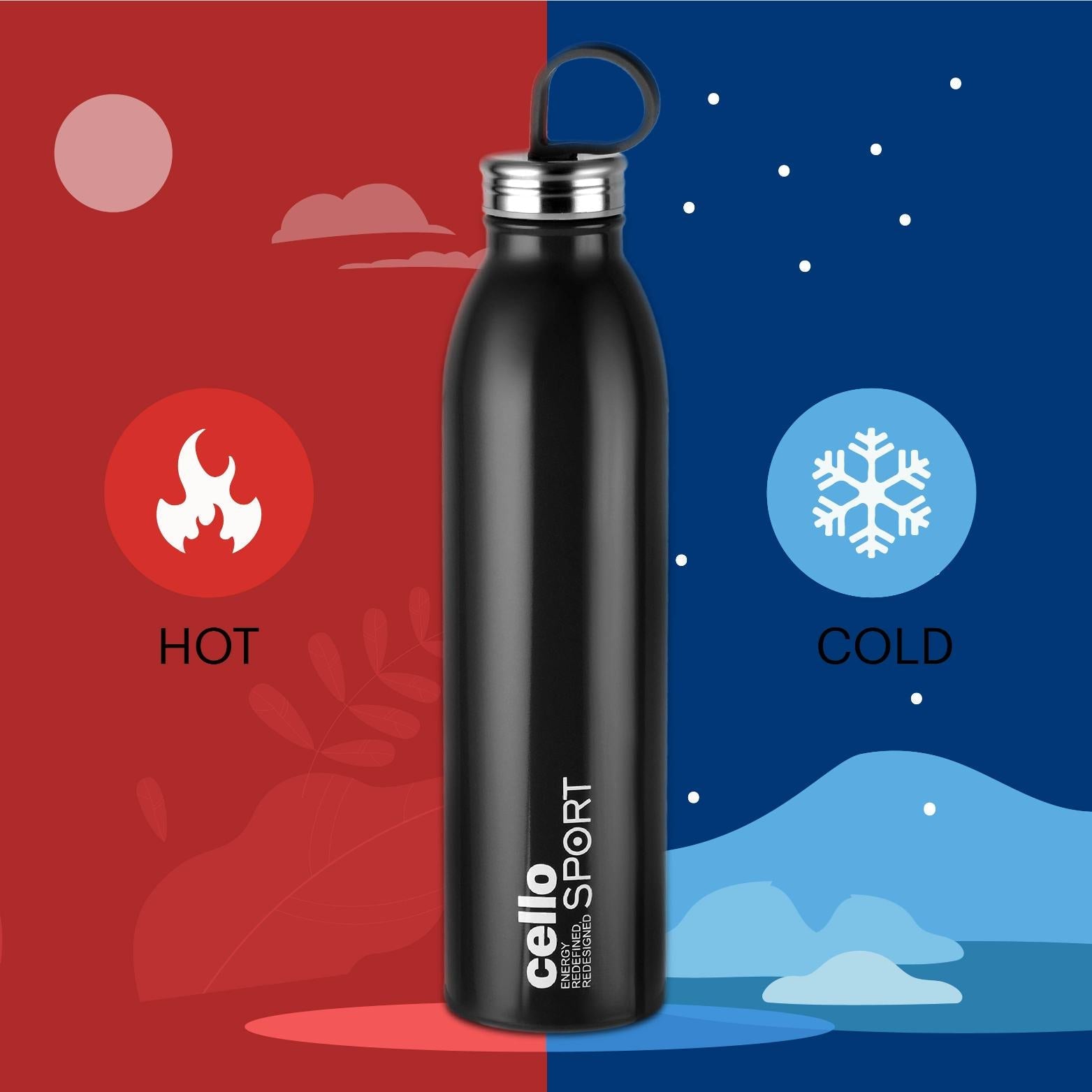 Cello Nios Flask, Vacusteel Water Bottle, 900ml - view 15