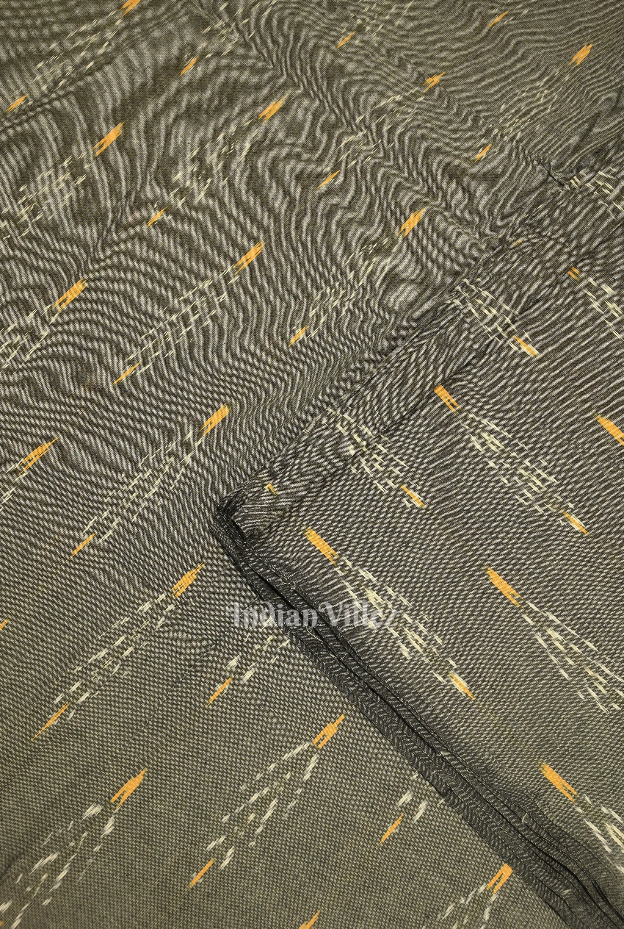 IndianVillèz Cement Pochampally Ikat Cotton Fabric - view 2