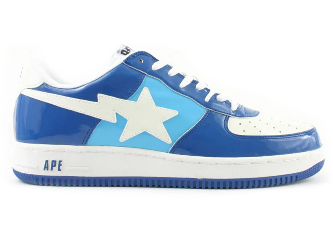 A Bathing Ape Bape Sta Low White Blue