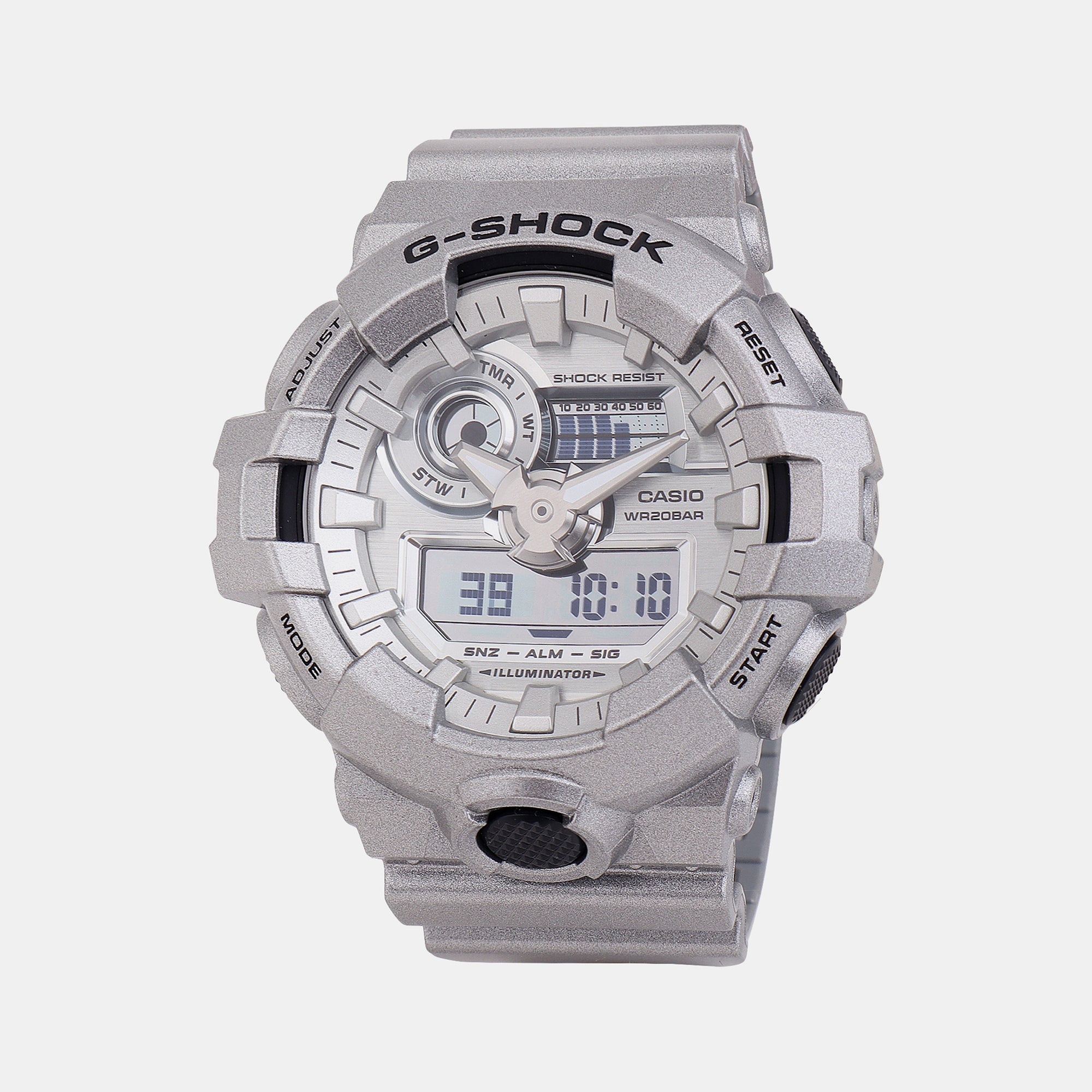 Casio G-Shock Men Quartz Grey Dial Analog-Digital Resin Watch G1415