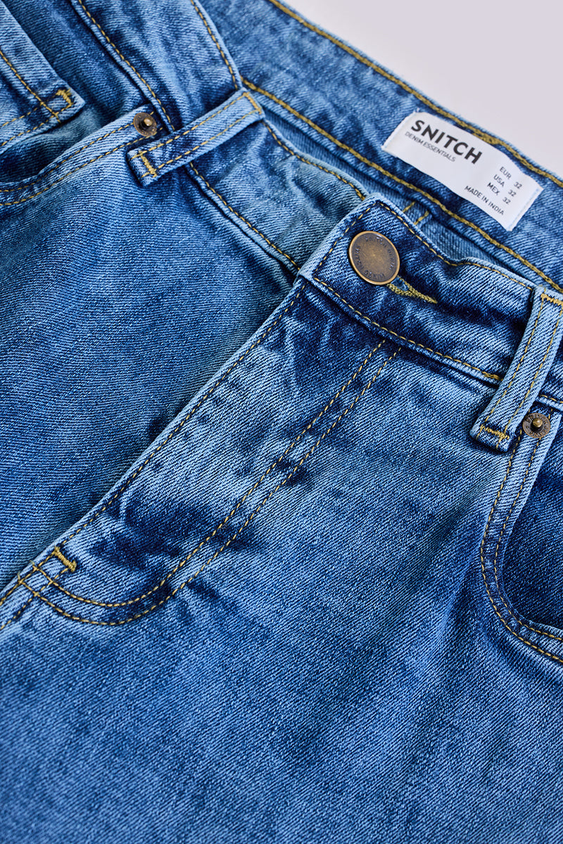 SNITCH Blue Bootcut Jeans - view 2
