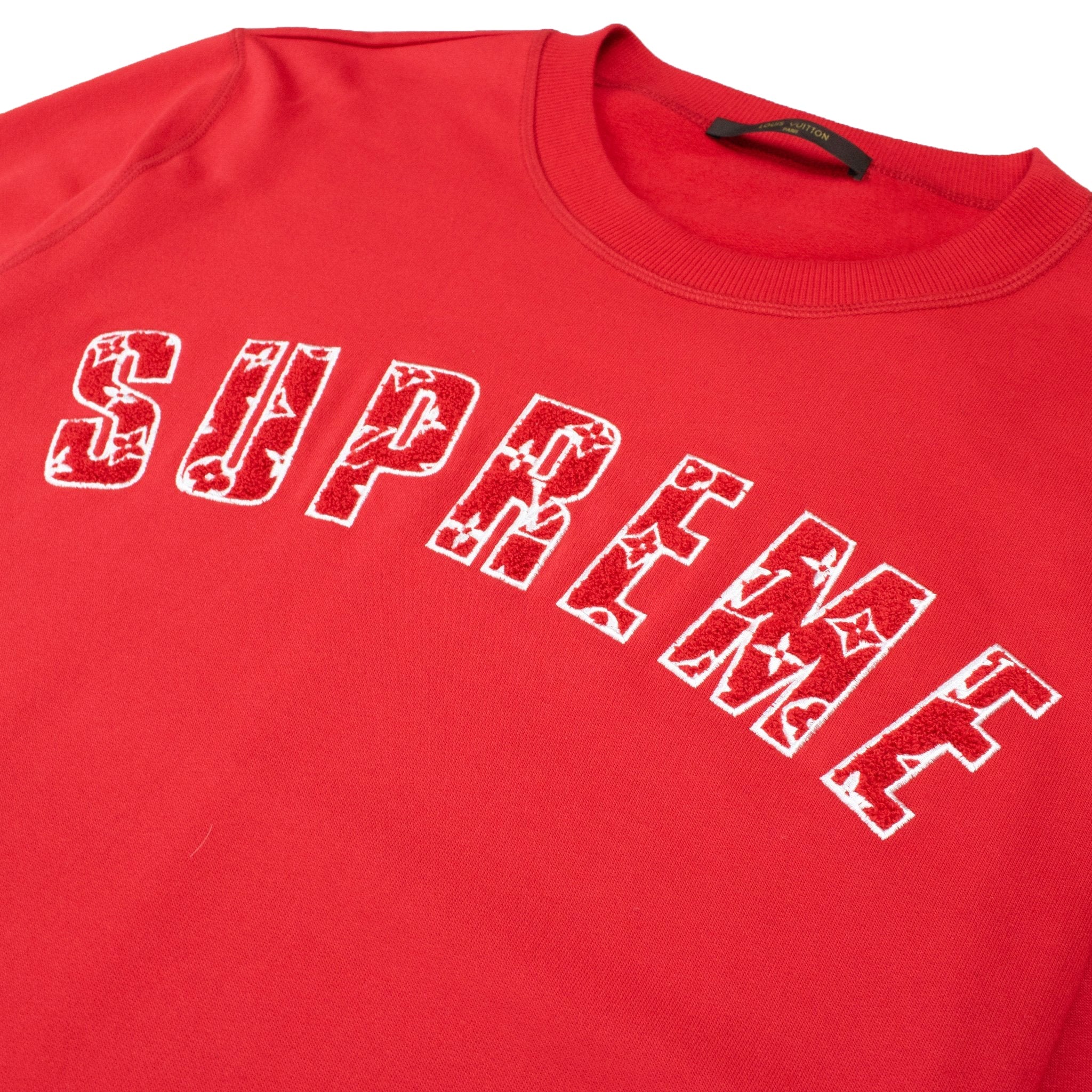 Supreme x Louis Vuitton Arc Logo Red Sweatshirt - view 2