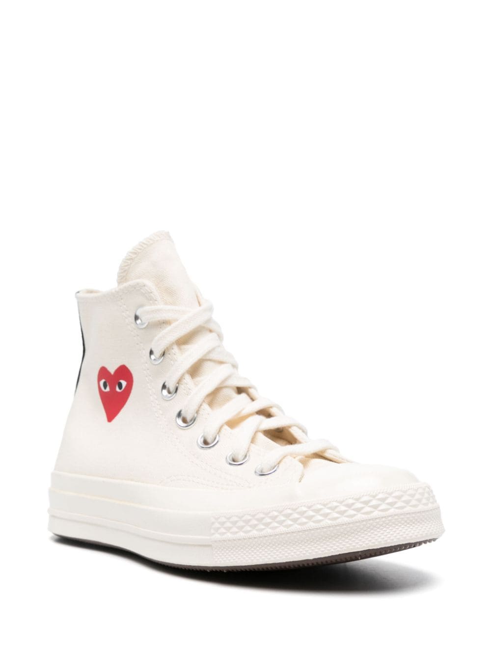 Comme Des Garcons x Converse Sneakers PLAY Chuck 70 "Cream" - view 3