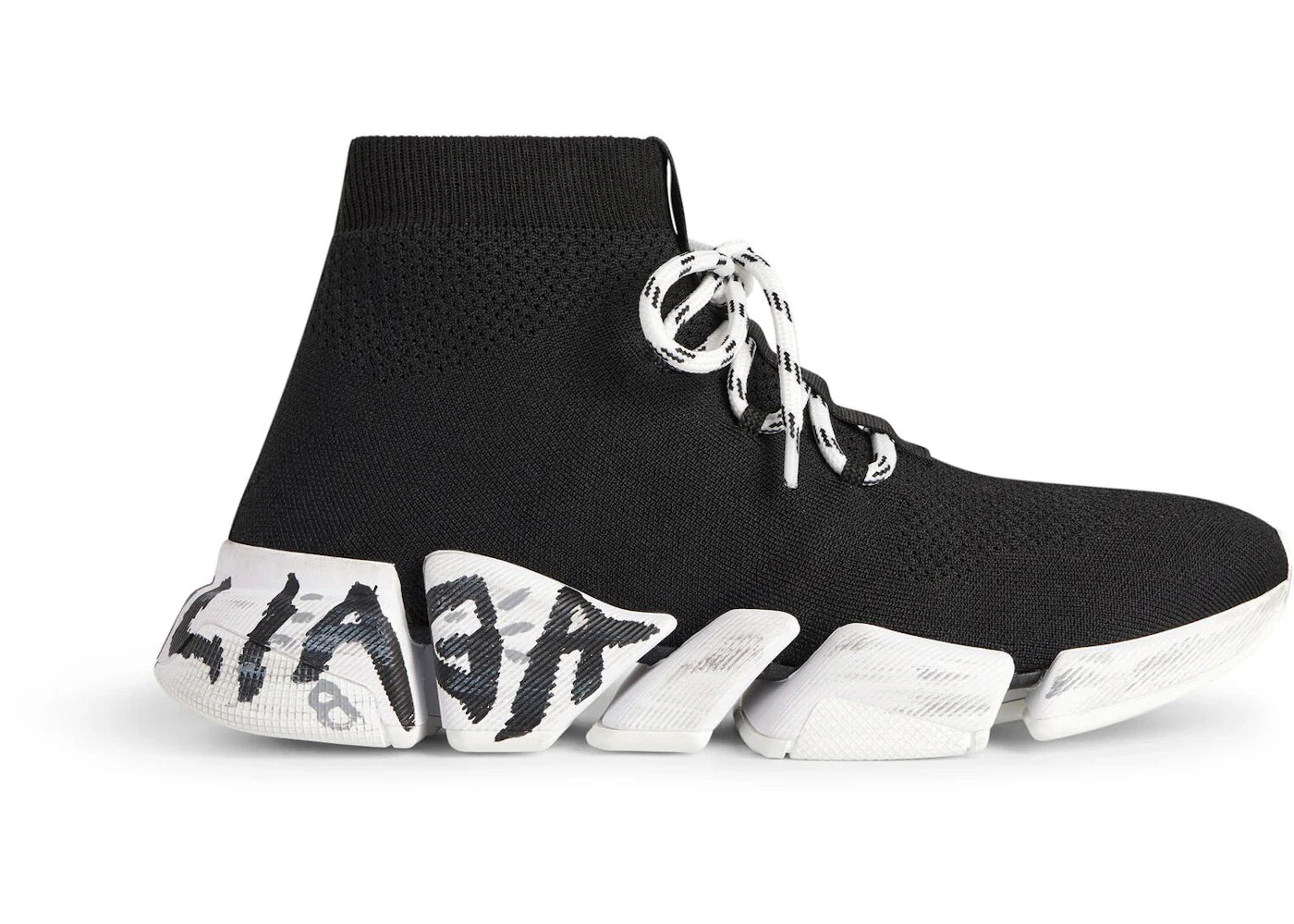 Speed 2 0 – Balenciaga Speed 2.0 Lace Up Black Graffiti
