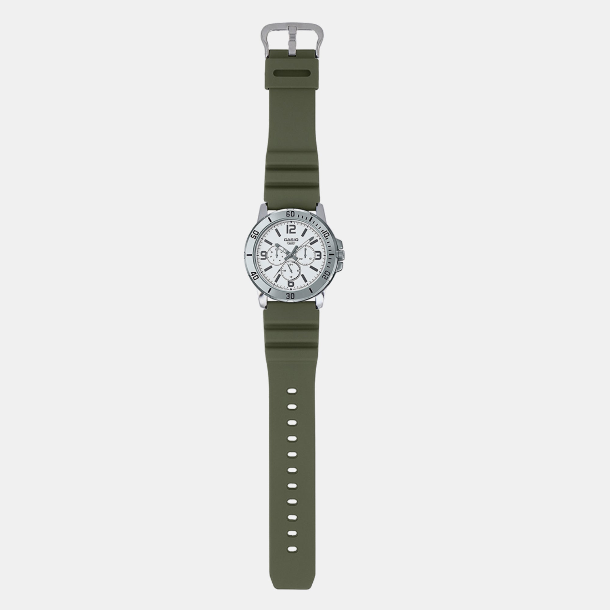 Casio Enticer Men Quartz White Dial Chronograph Resin Watch A2144 - view 5
