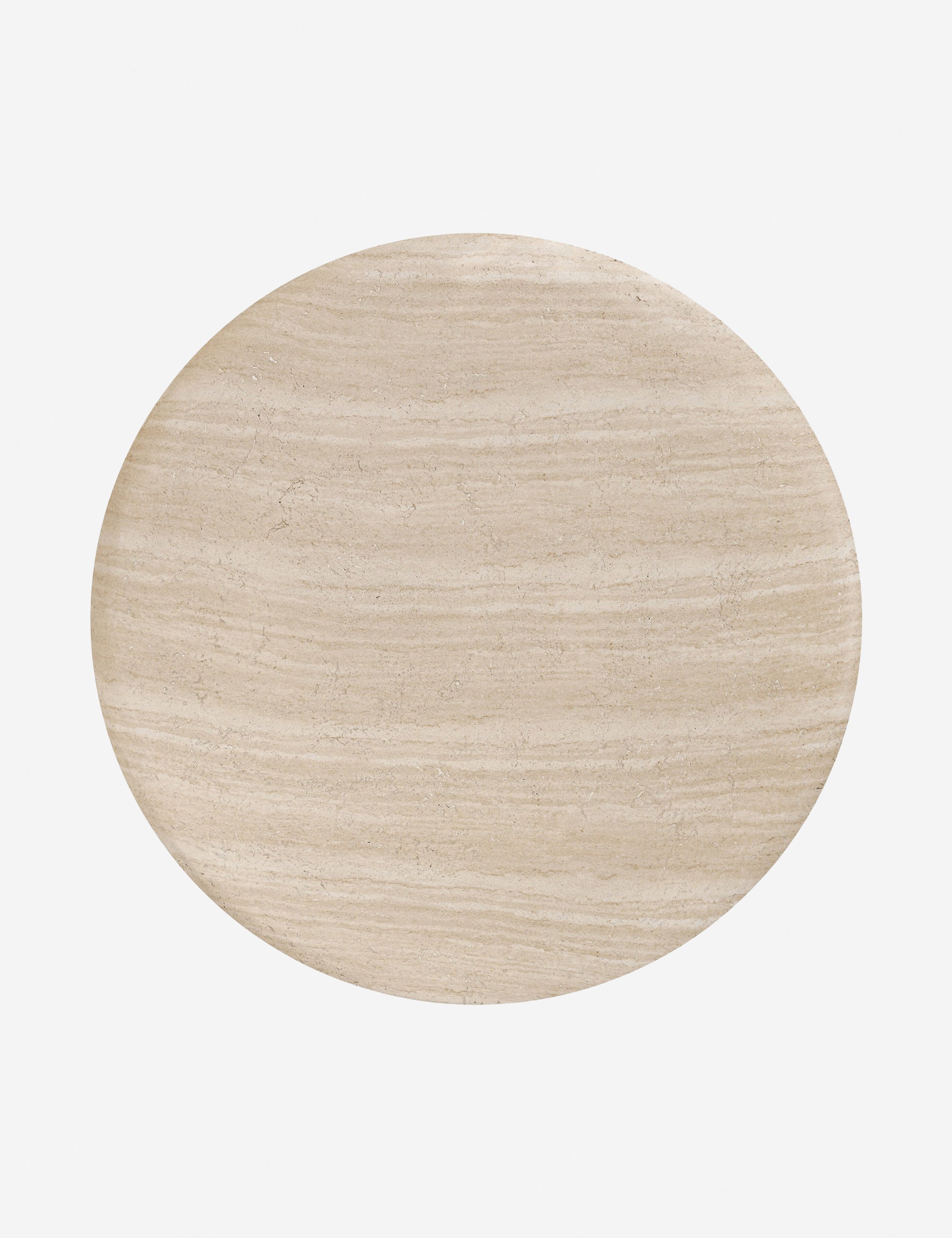 Lulu and Georgia Venetia Indoor / Outdoor Round Side Table by Amber Lewis x Four Hands - view 5