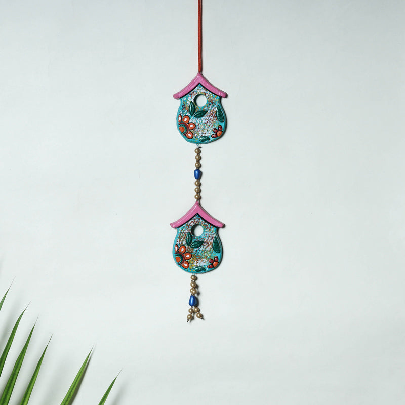 KHUSHBASH - HAPPY LOOM OF EAST Bishnupur Handpainted Terracotta Wall Hanging