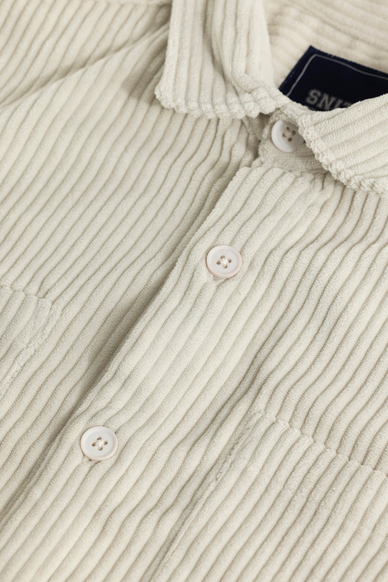 SNITCH Cozy Cord Cream Shirt - view 2