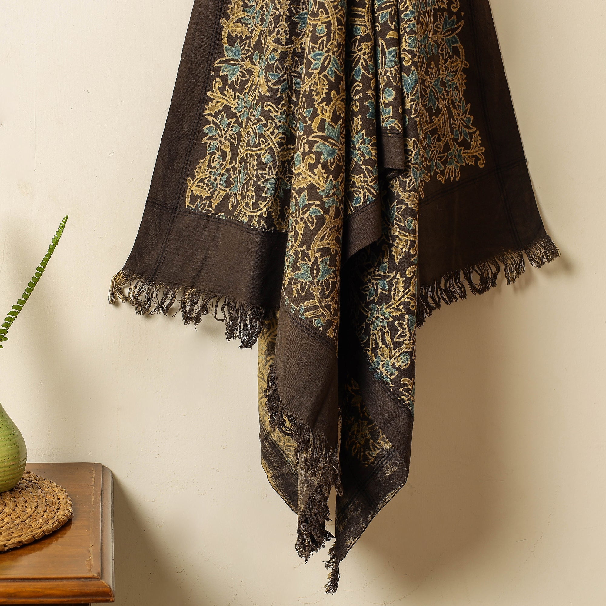 KACHCHH JI CHHAAP Brown - Block Print Cotton Ajrakh Handloom Towel - view 2