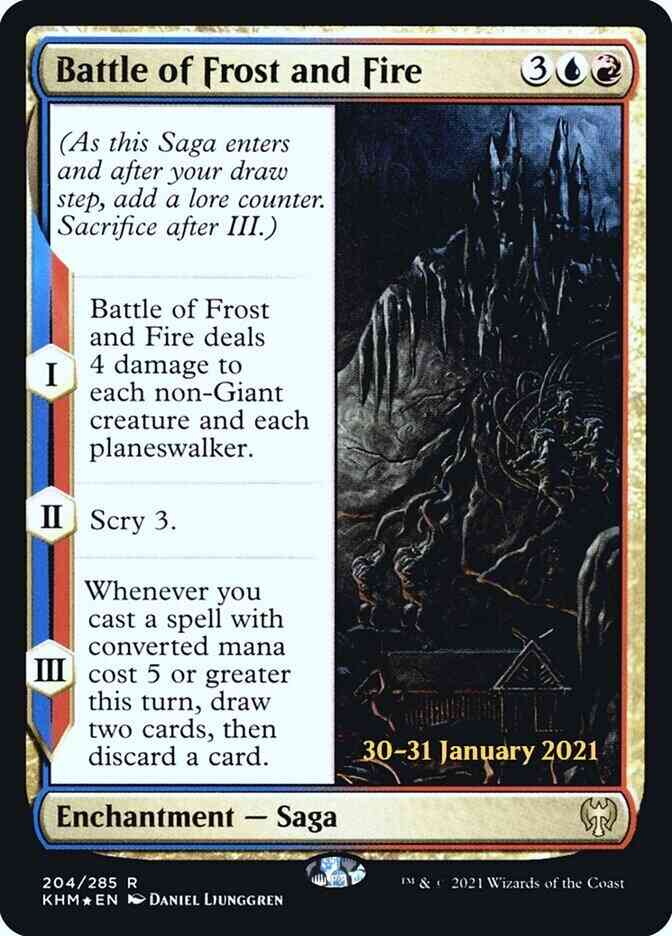 Magic Battle of Frost and Fire [Prerelease] [204s] [Kaldheim Promos] [Foil]