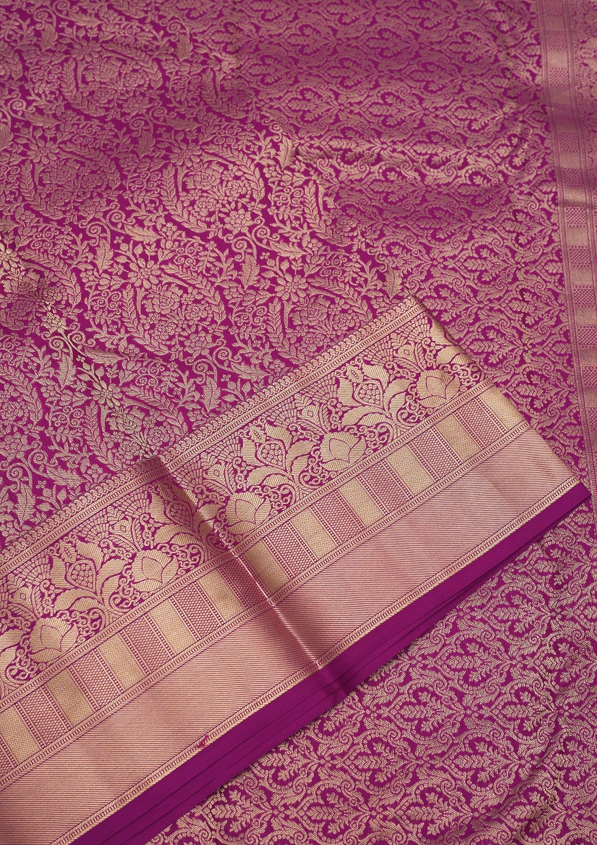 Koskii Lavender Zariwork Pure Silk Saree – Women's - view 4