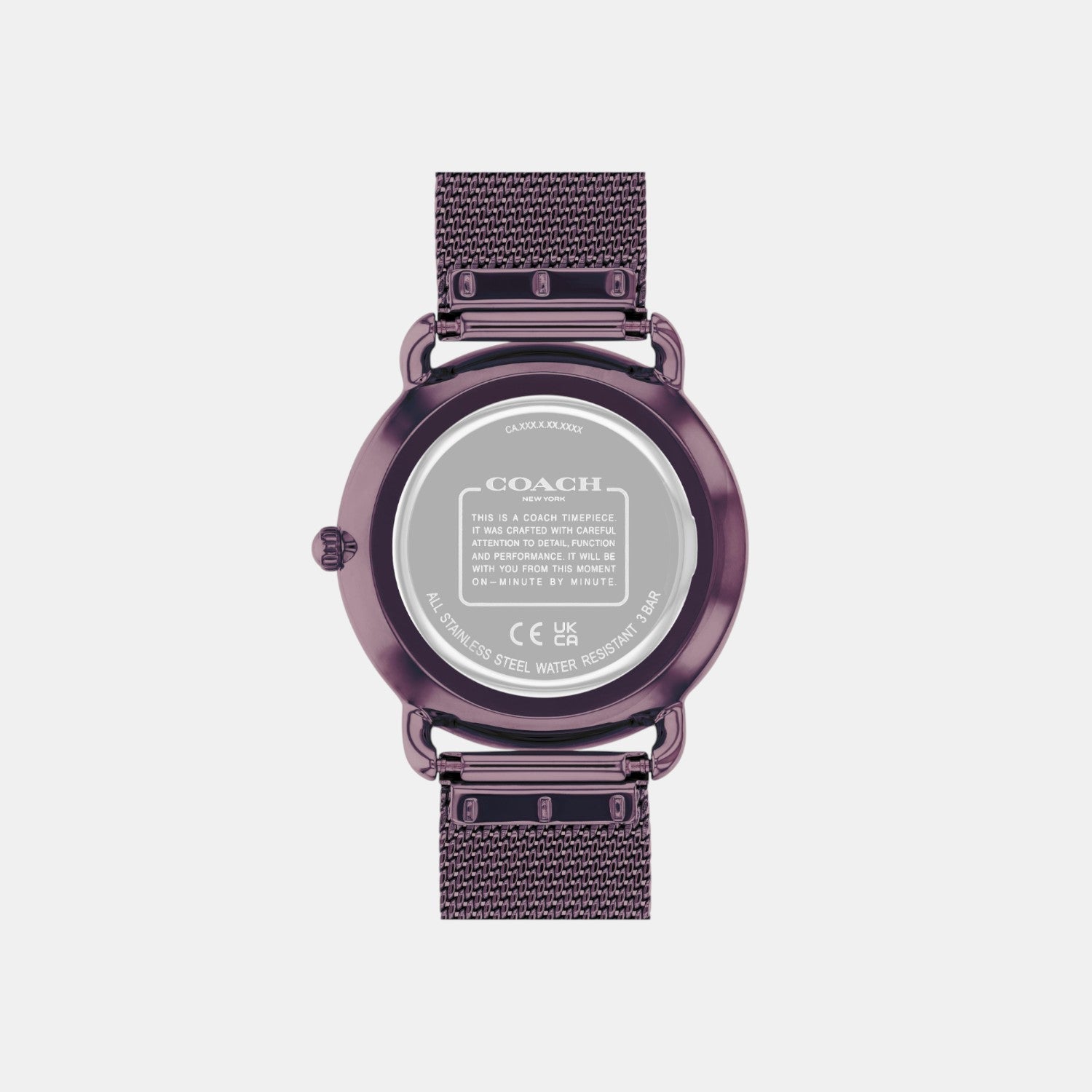 Coach Elliot Women Quartz Purple Dial Analog Stainless Steel Watch 14504211 - view 3