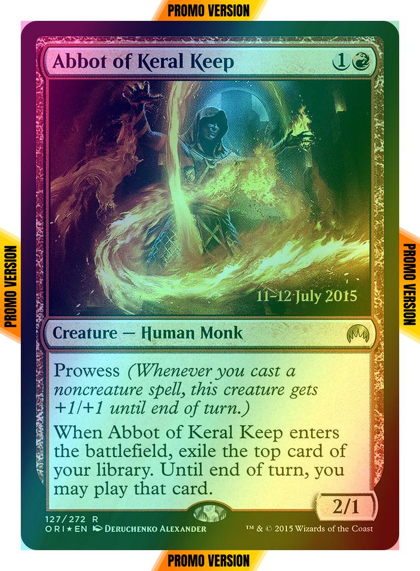 Keep 127s magic – Abbot of Keral Keep [127s] [Magic Origins Promos] [Foil]