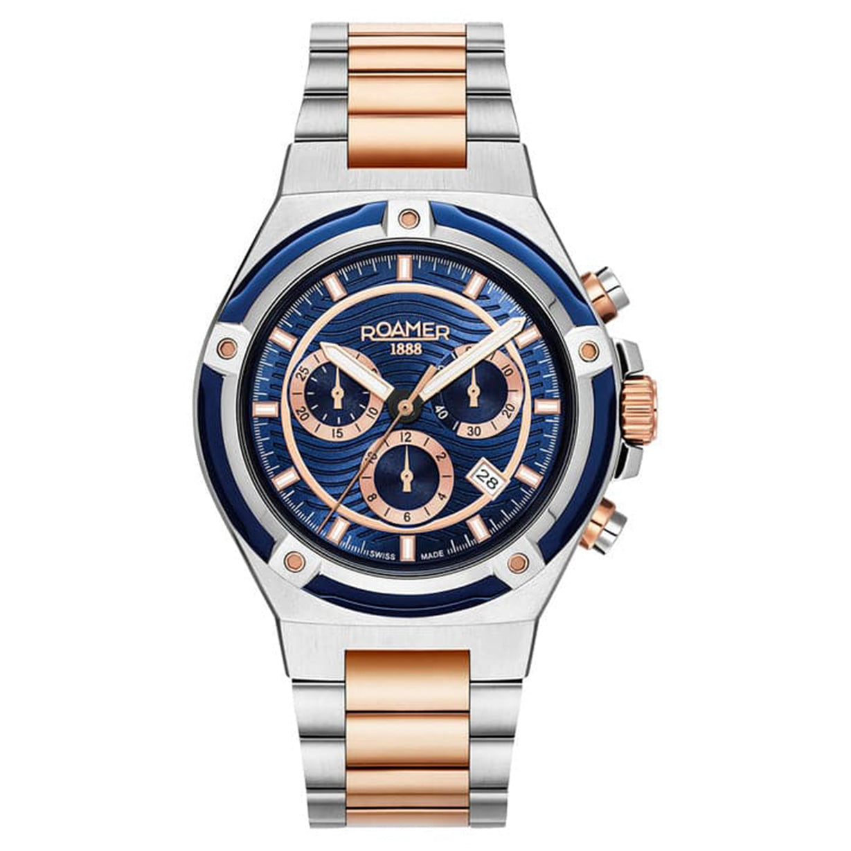 Roamer Tempo Master Chrono Blue Dial - view 3