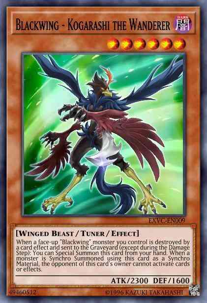 Yu-Gi-Oh! Blackwing - Kogarashi the Wanderer - EXVC-EN009 - Ultimate Rare - 1st Edition