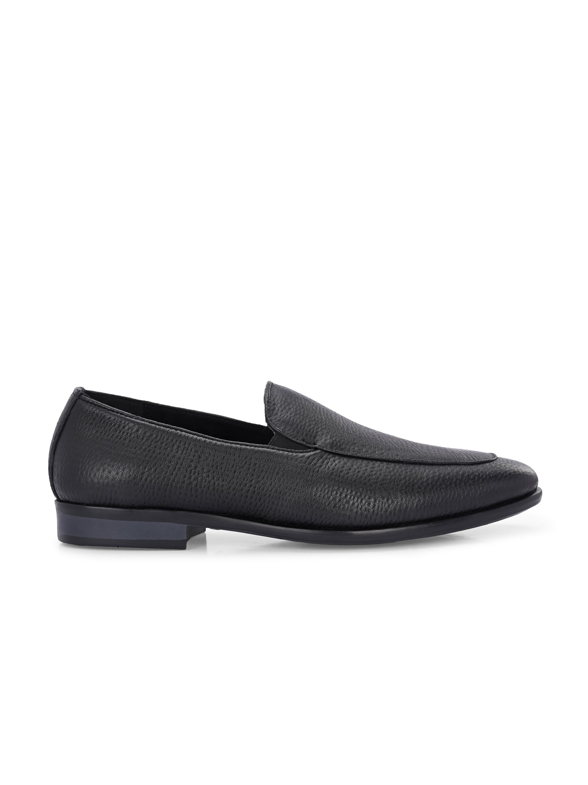 Pashmina Leather Penny Loafers by Lafattio – Black - view 2