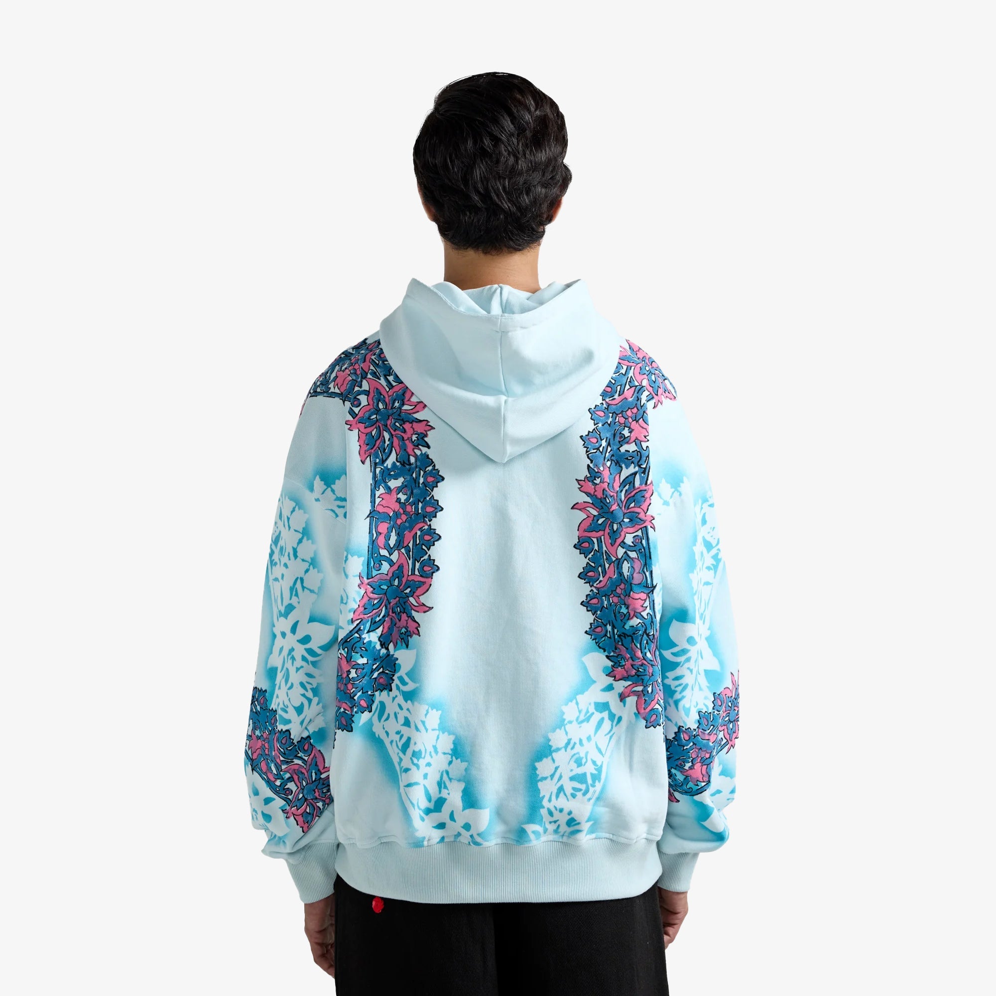 F A R A K | Reminiscence Handmade Hoodie { Pastel Blue - view 2