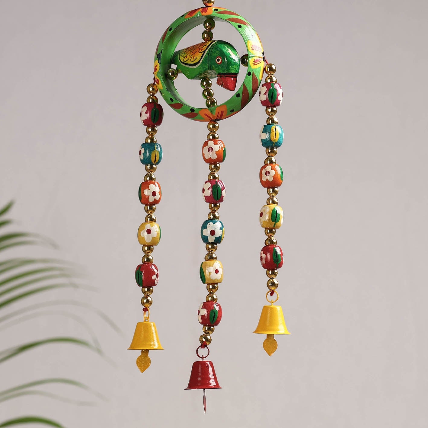 DEVENDRA SINGH Banaras Handpainted Wooden & Beadwork Decorative Hanging - view 2