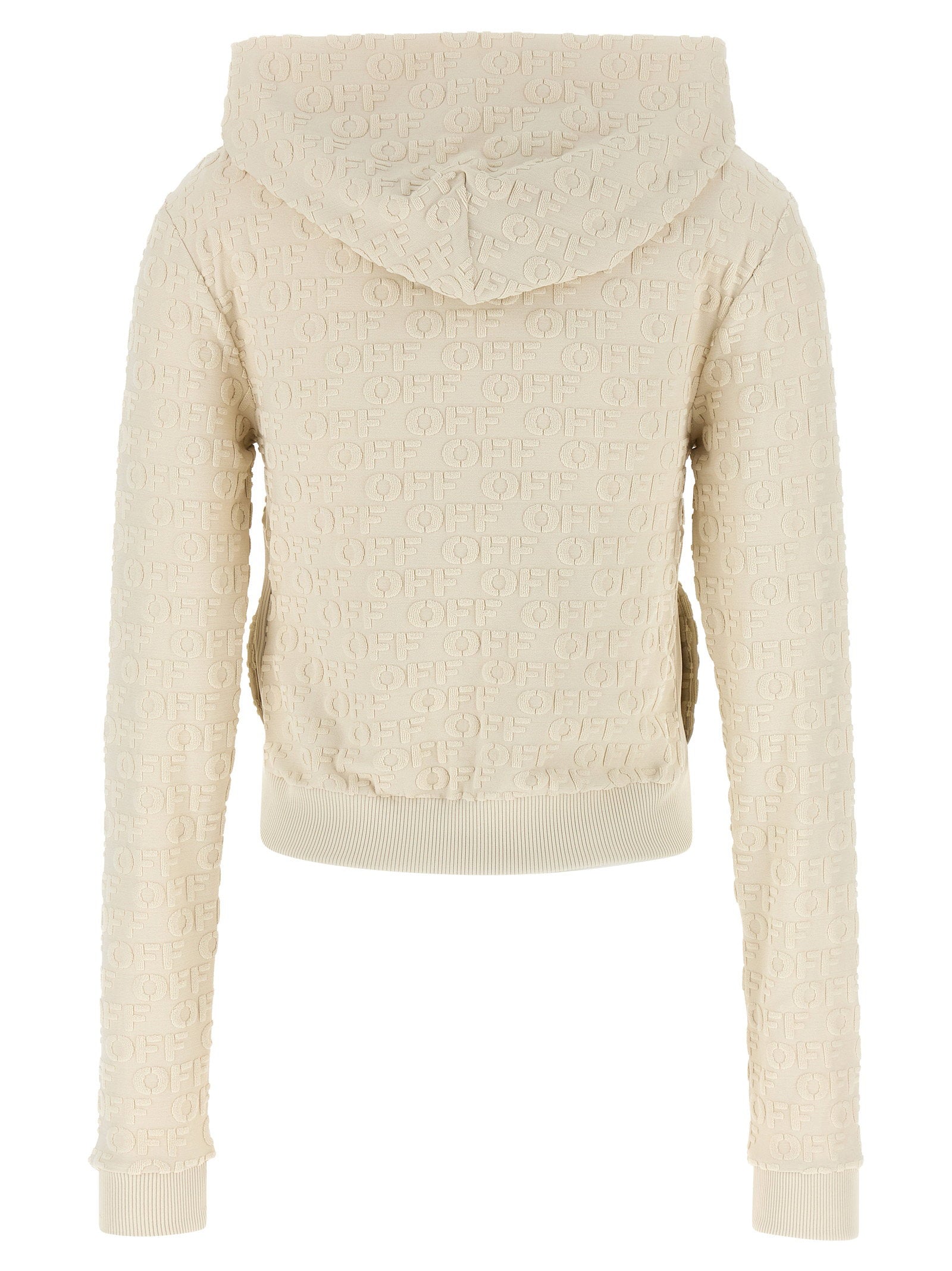 Off White Terry Off Sweatshirt – 100% cotton - view 2