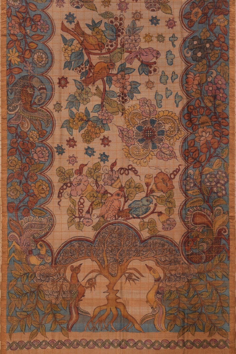 Kalanjali Kalamkari Hand-Painted Saree – Women's - view 2