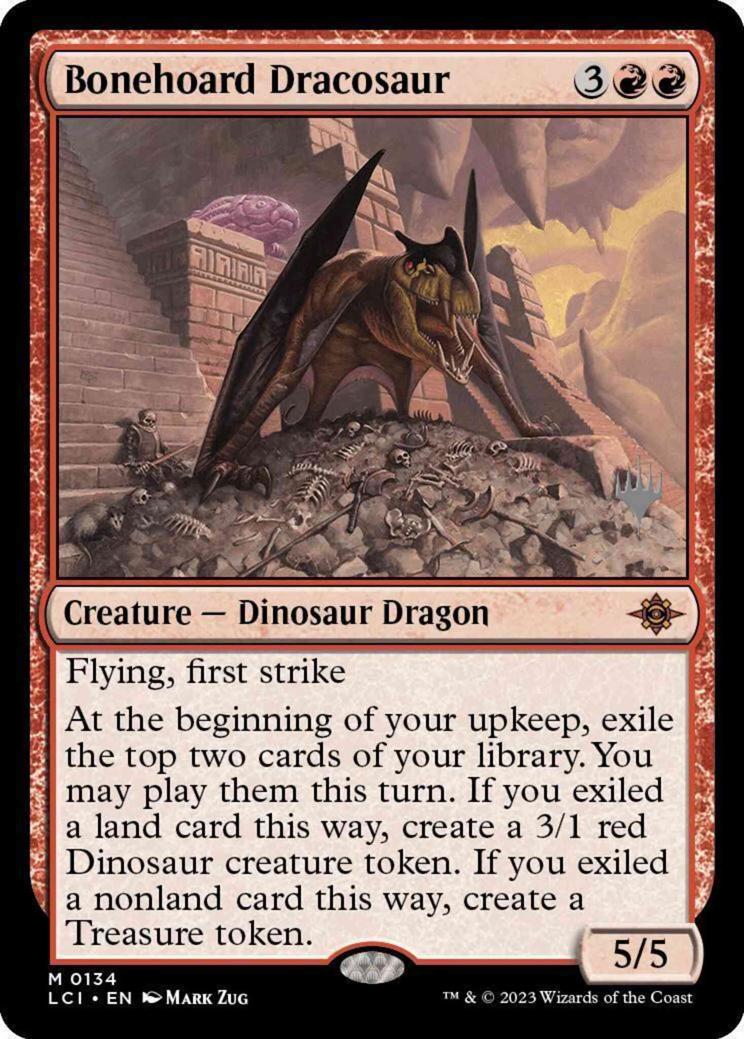 Bonehoard dracosaur 134p – Magic Bonehoard Dracosaur [134p] [Promo Pack] [The Lost Caverns of Ixalan: Promos] [Non-Foil]