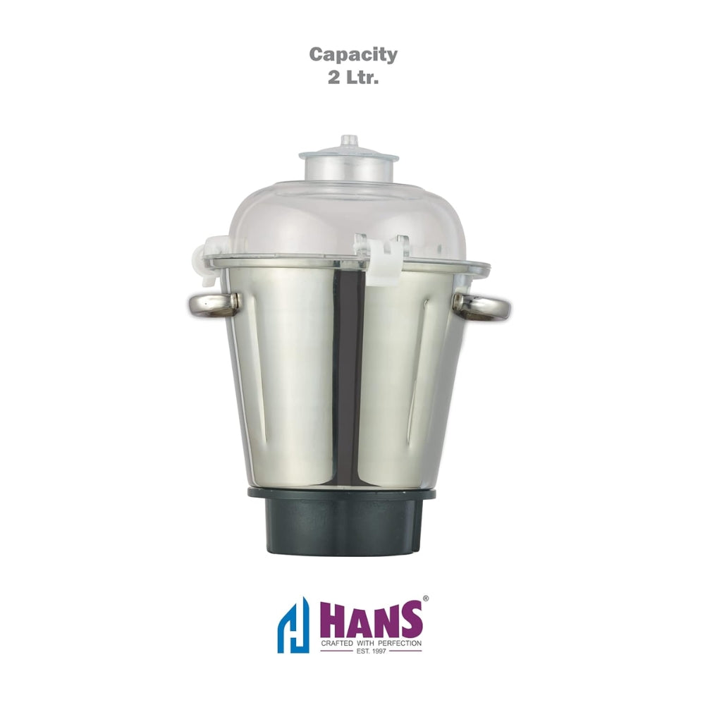 HANS Dominar X Pro 2000 Watts 2.8 HP Commercial Mixer Grinder With 2 Jar Heavy Duty | Black GreY - view 3