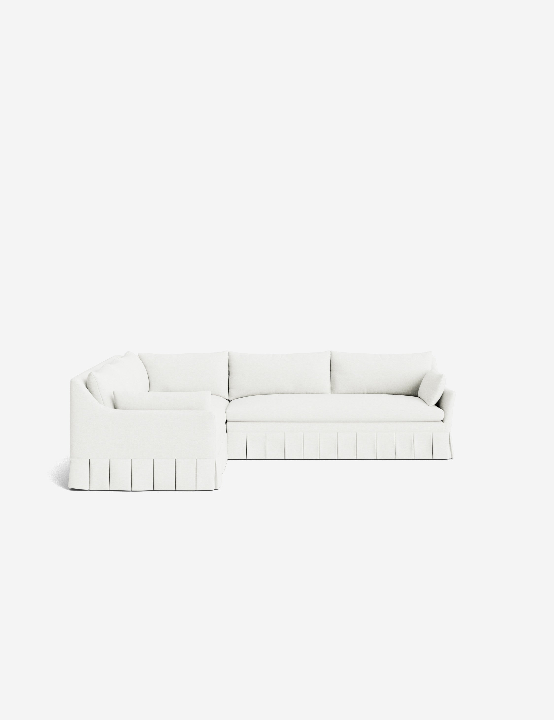 Lulu and Georgia Portola Luxe Depth Pleated Corner Sectional Sofa - view 139