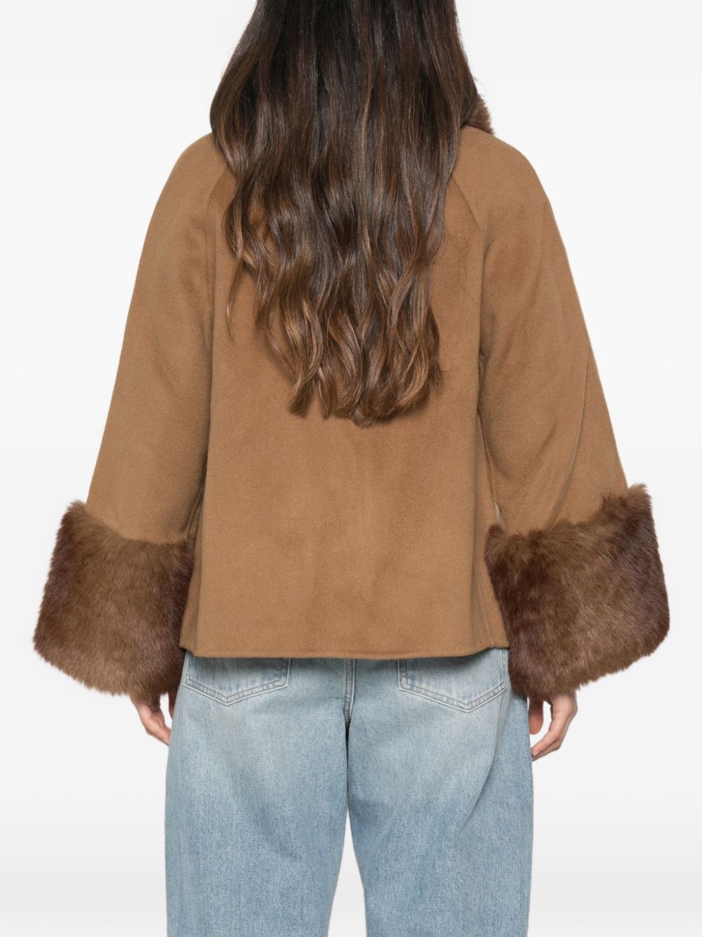 Apparis Faux-Fur Coat – 100% Wool - view 2