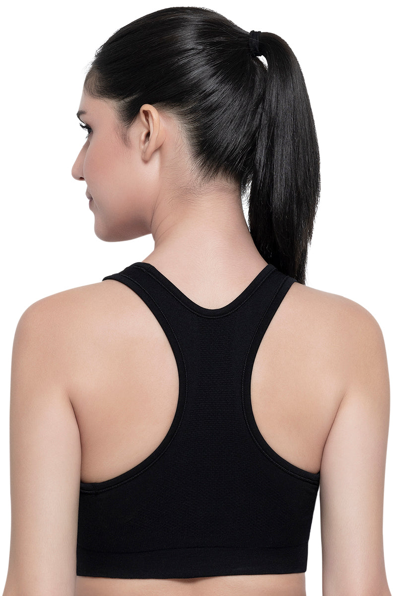 Amante Reversible Low Impact Sports Bra - Black - view 4