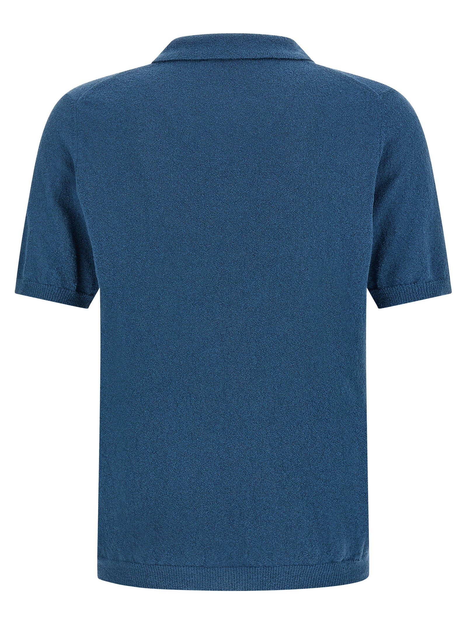 Roberto Collina Spongy Effect Polo Shirt – 70% cotton 30% polyamide - view 2