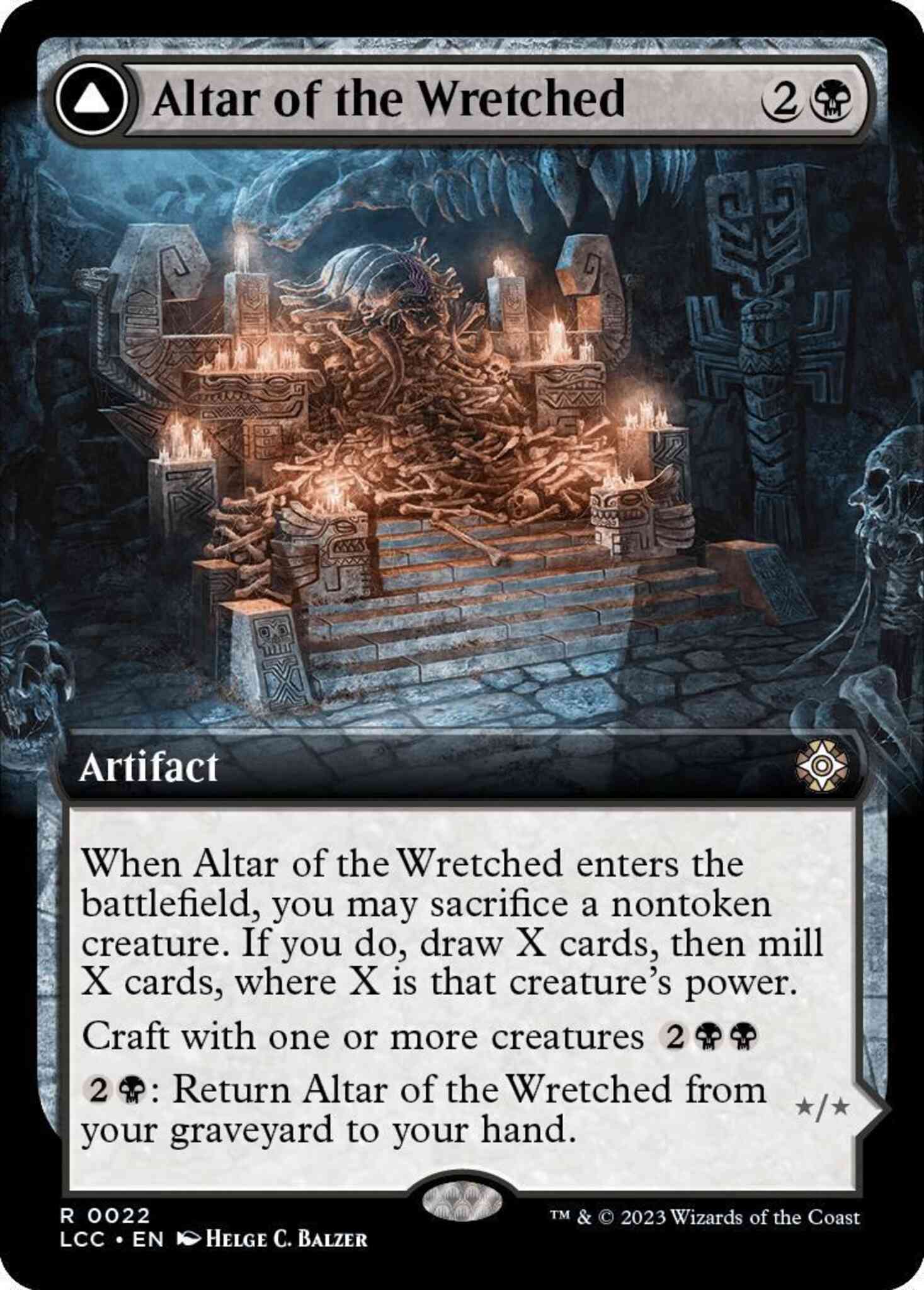 Wretched wretched bonemass – Magic Altar of the Wretched // Wretched Bonemass [22] [Extended Art] [The Lost Caverns of Ixalan: Commander] [Non-Foil]
