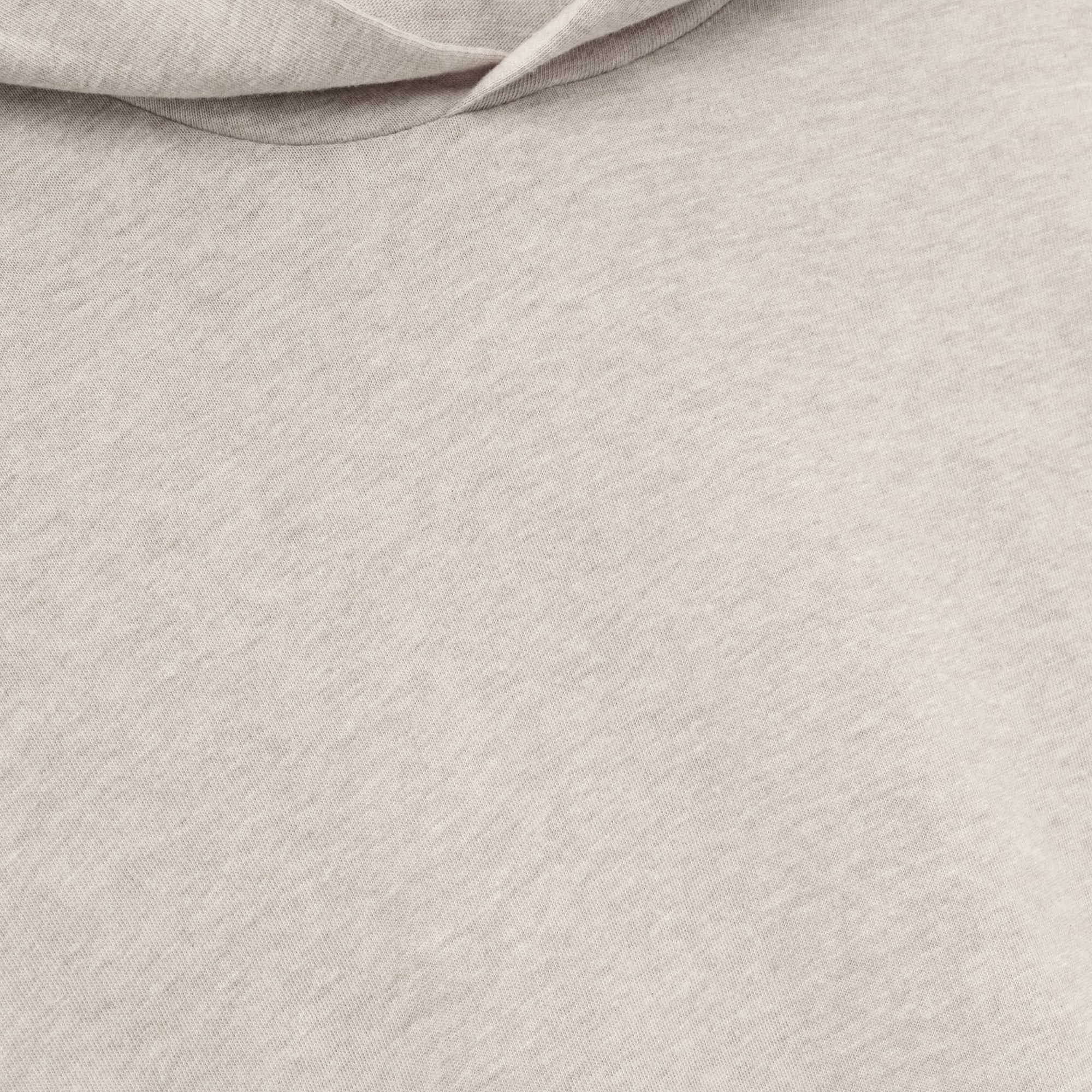 Fear Of God Essentials SS25 Womens Long Sleeve Jersey Hoodie- Heather Stone - view 2