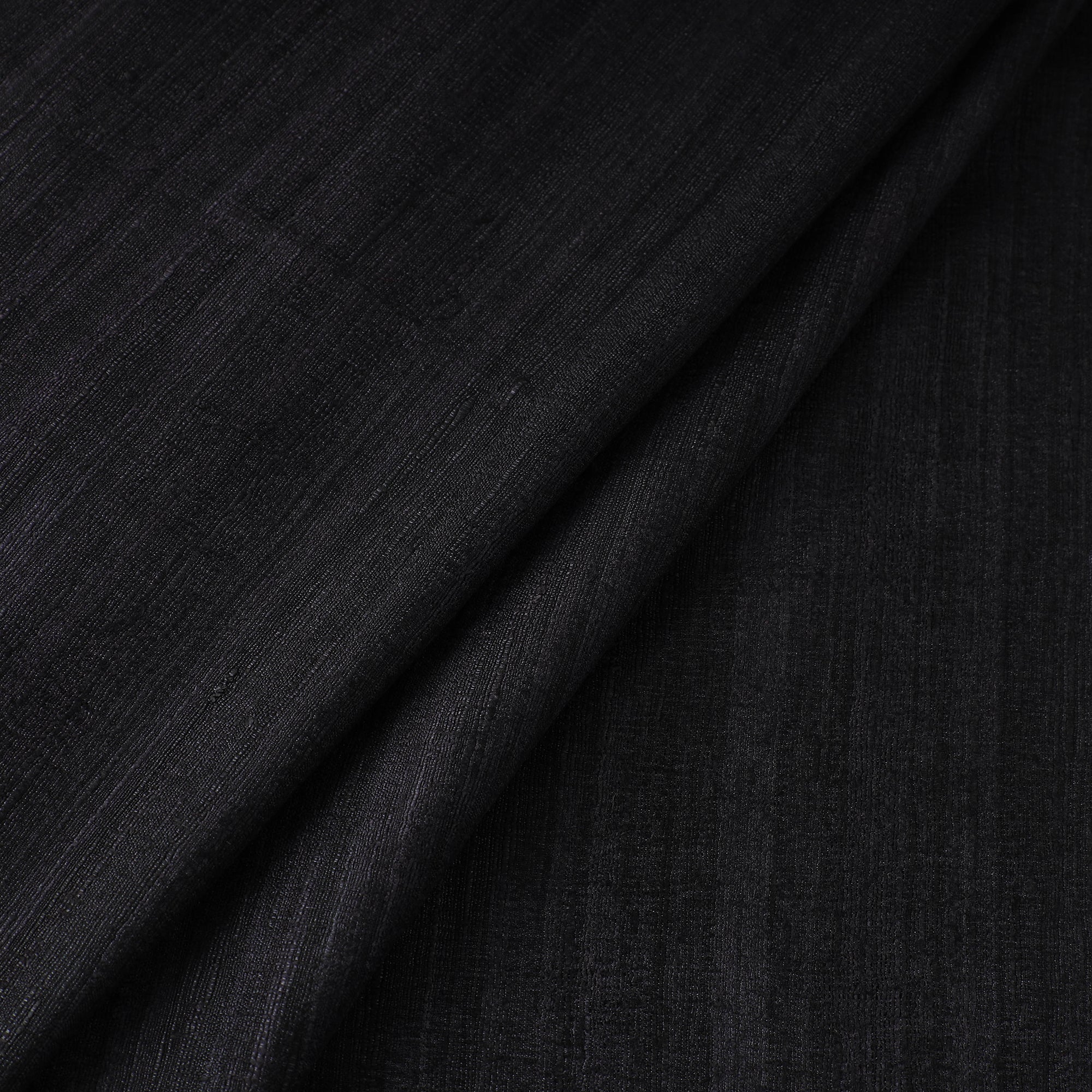 ITOKRI CRAFTS INITIATIVE Black - Authentic Handwoven Tussar Silk Bhagalpuri Fabric 01 - view 2