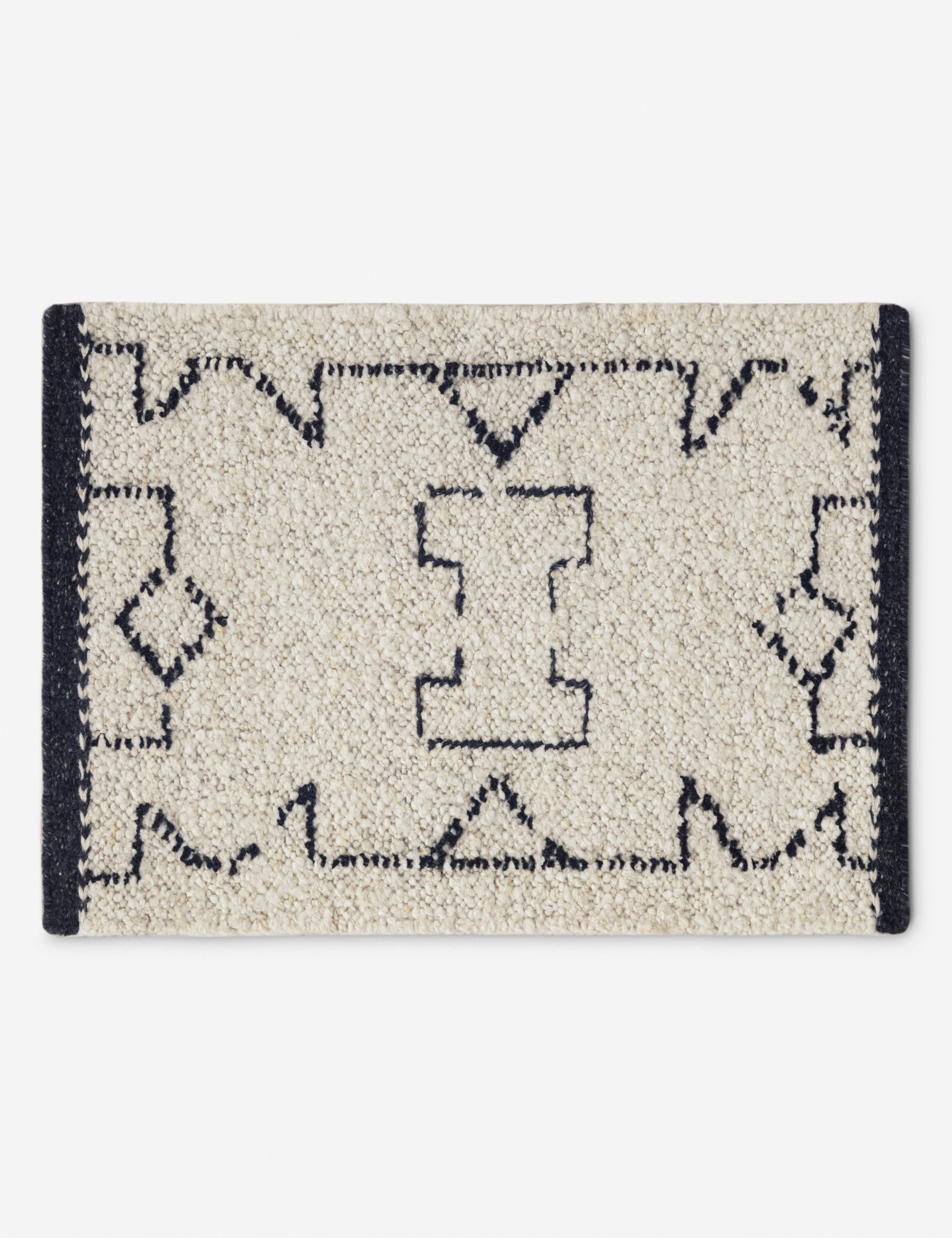 Lulu and Georgia Ciera Flatweave Wool Rug – White - view 3