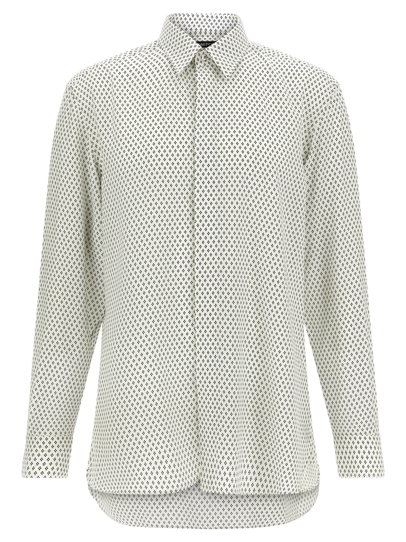 Tom Ford Micro-print Shirt – 100% silk