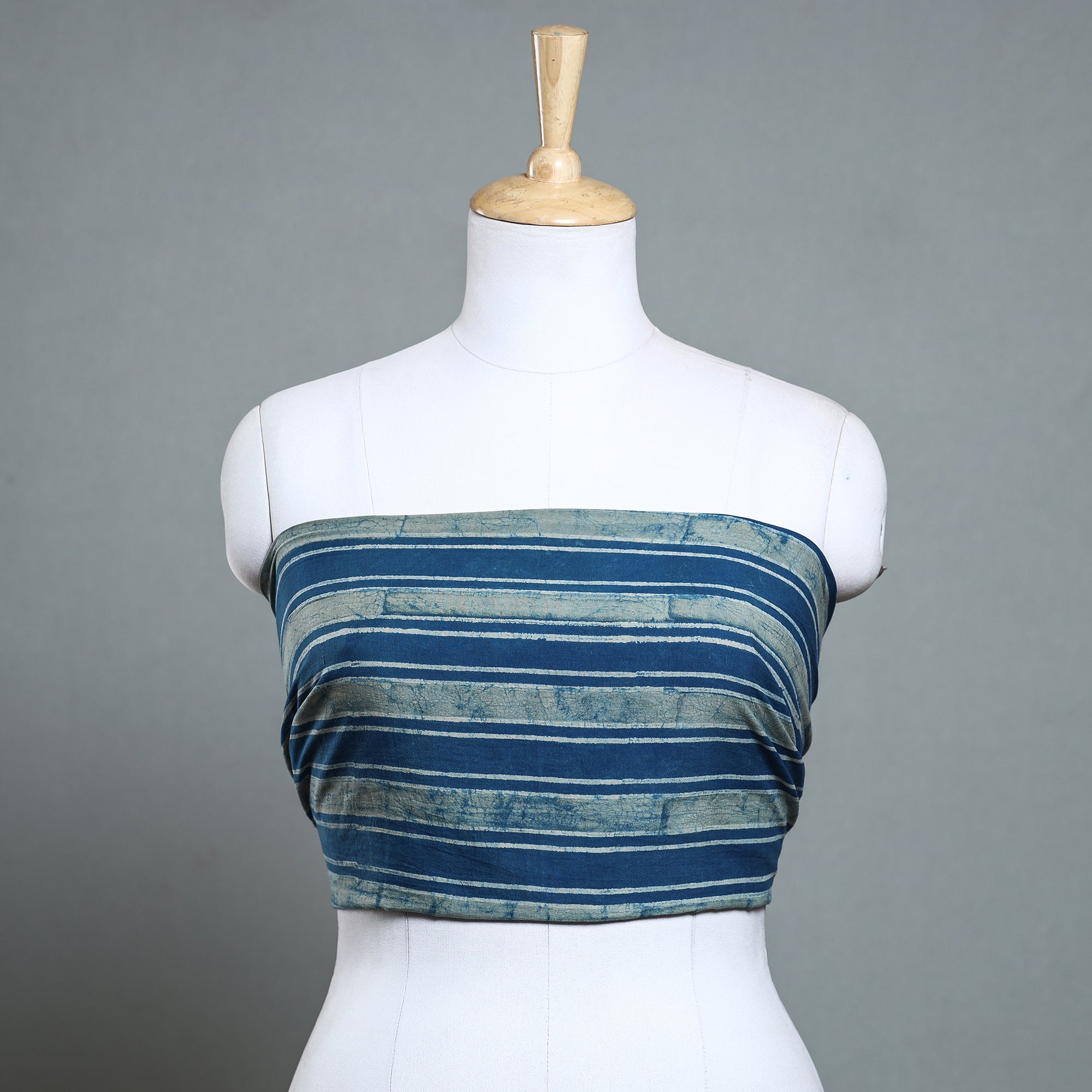 NOORI BAZAR Blue - Akola Block Printed Cotton Blouse Piece
